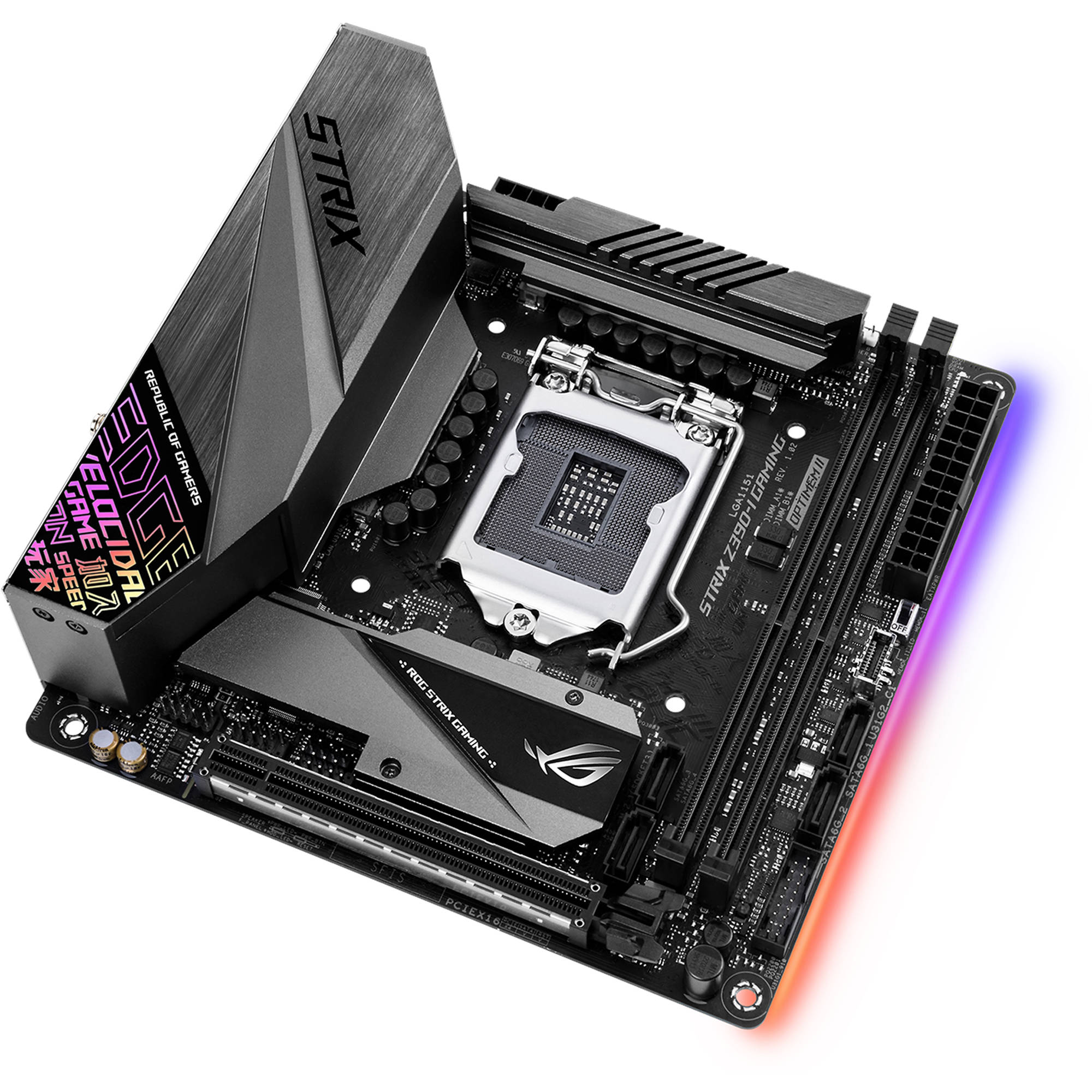 Asus Republic Of Gamers Strix Z390 I Lga 1151 Mini Itx Gaming Motherboard