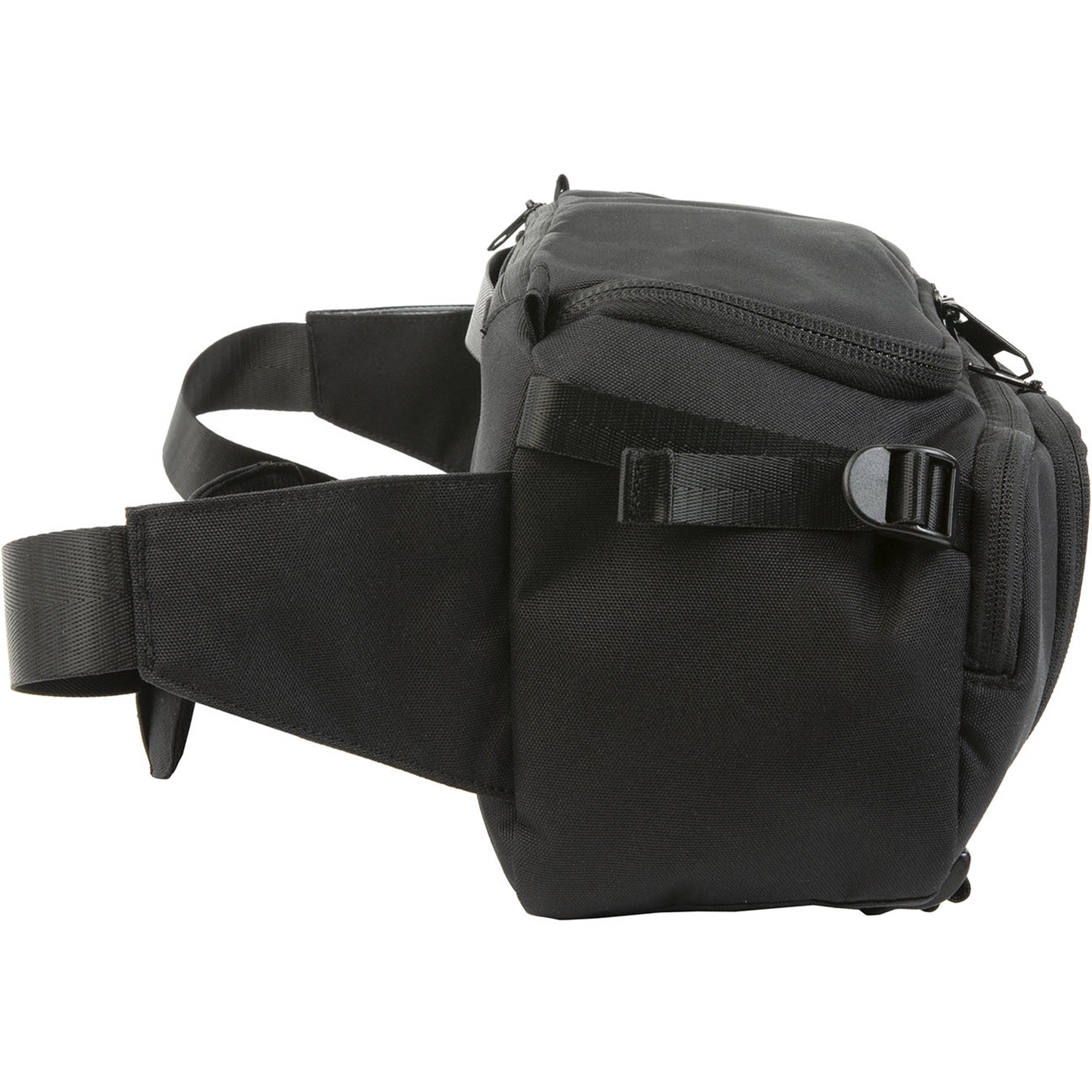 with Adjustable Carry Straps Collapsible Interior Dividers /& More Black Hex Ranger DSLR Sling Black