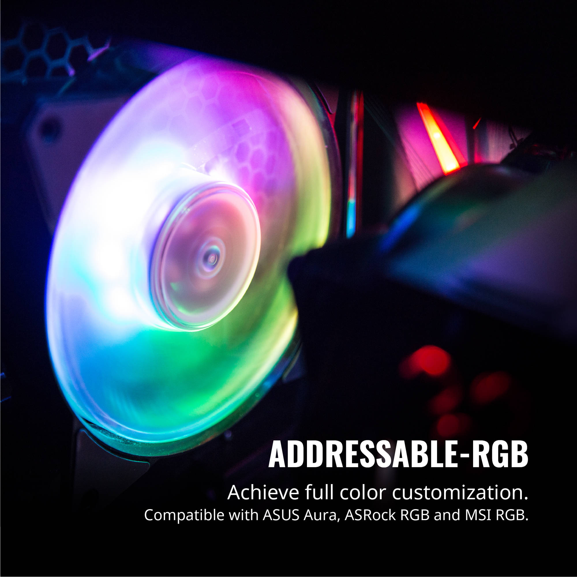 3 in 1 with ARGB LED C Cooler Master MasterFan MF120R Addressable RGB 120mm Fan
