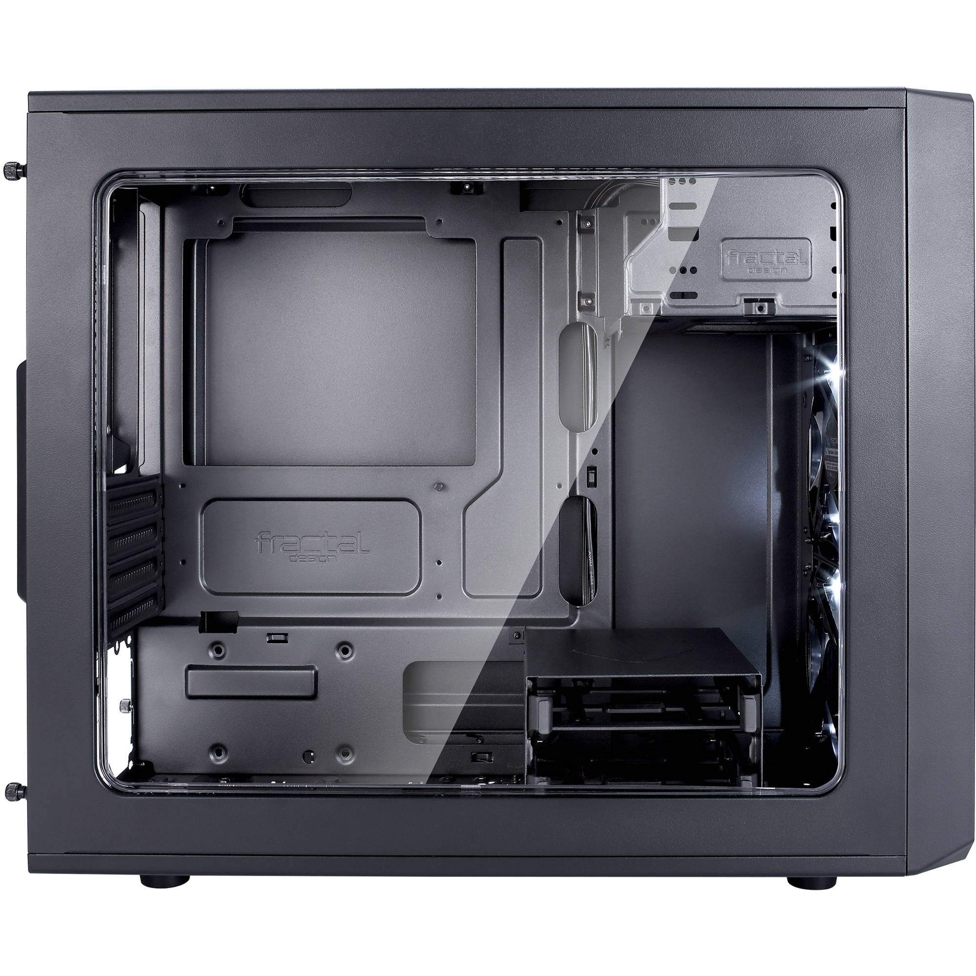 Fractal Design Focus G Mini Tower Case Fd Ca Focus Mini Bk W B H