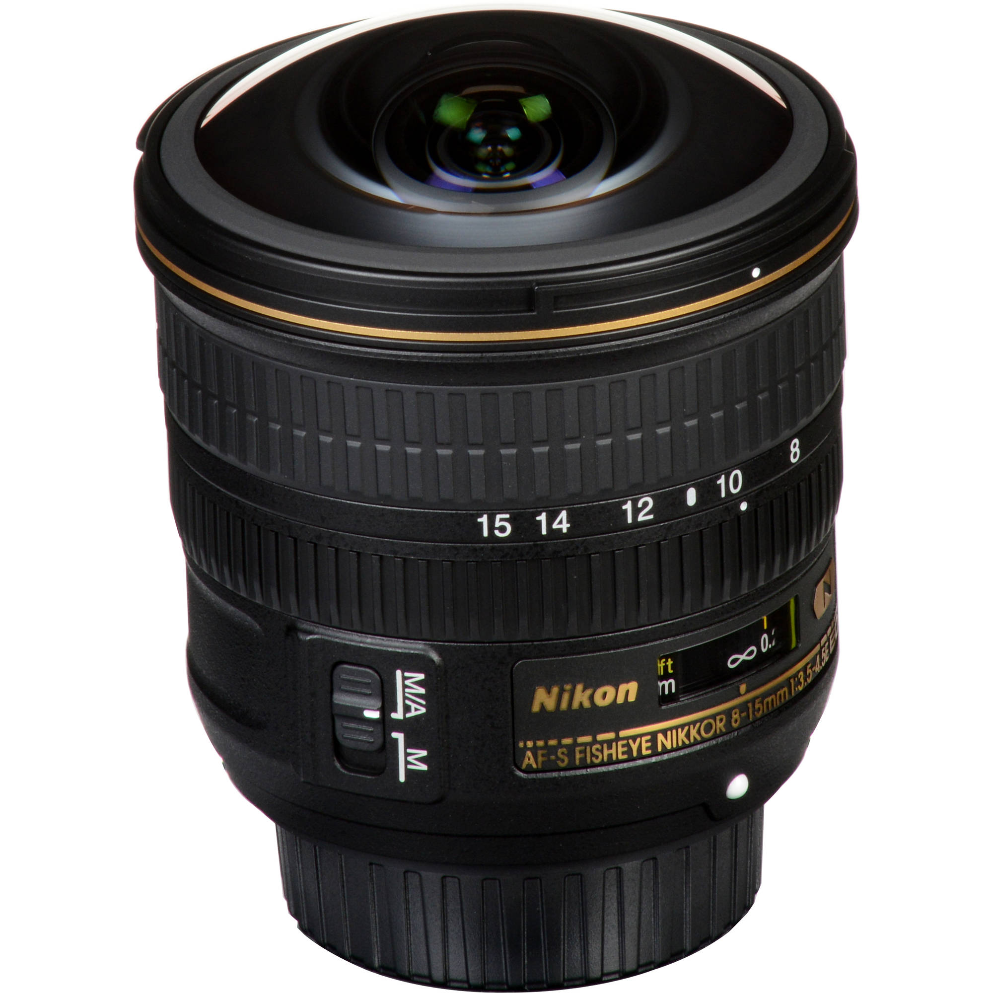 Nikon Af S Fisheye Nikkor 8 15mm F 3 5 4 5e Ed Lens 066ob B H