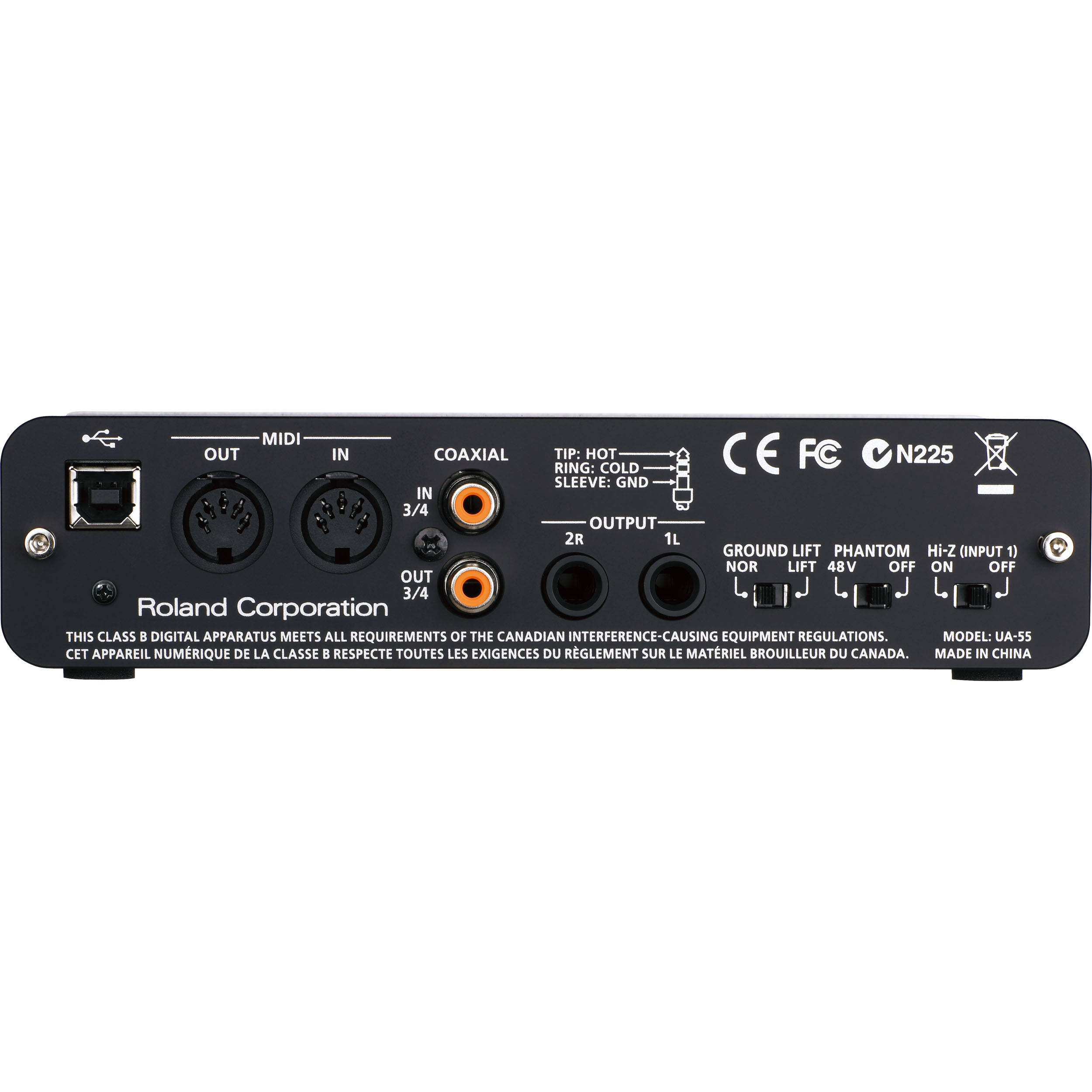 Roland Quad Capture Usb 2 0 Audio Interface Ua 55 B H Photo