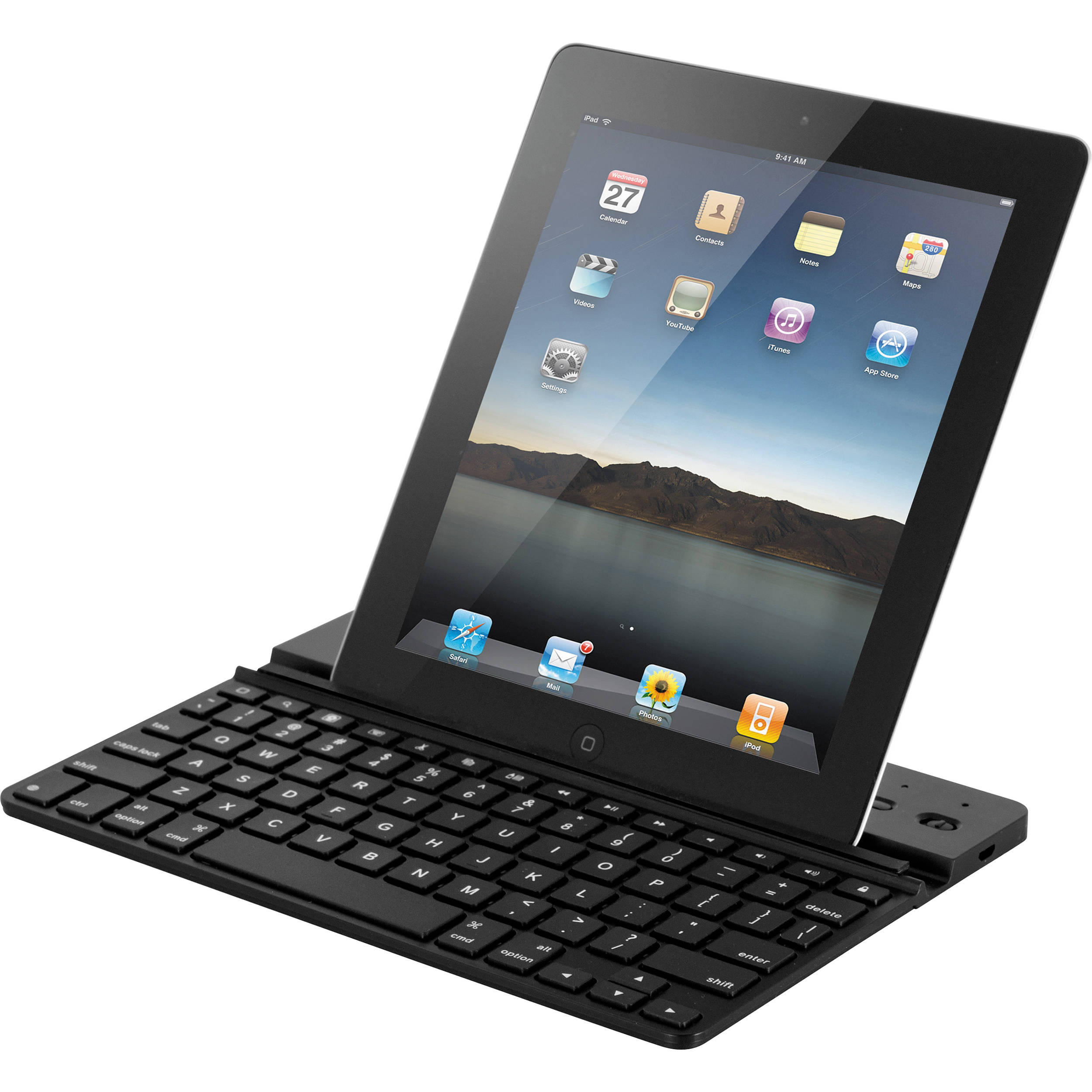 FOLCARBLK97 Carbon with Black Keyboard ZAGG ZAGGfolio for Apple iPad 2