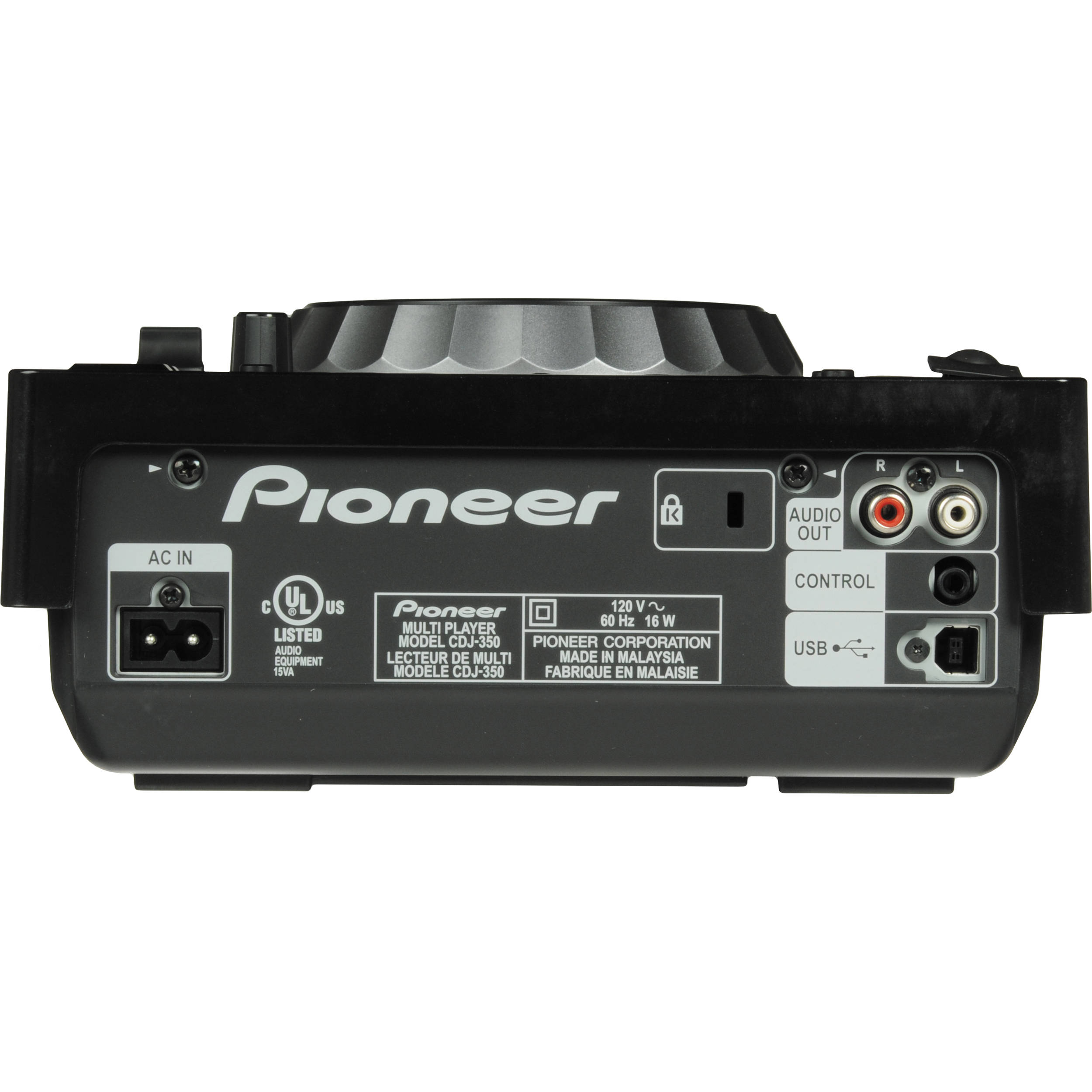 Pioneer Cdj 350 Digital Multi Player Black Cdj 350 B H Photo