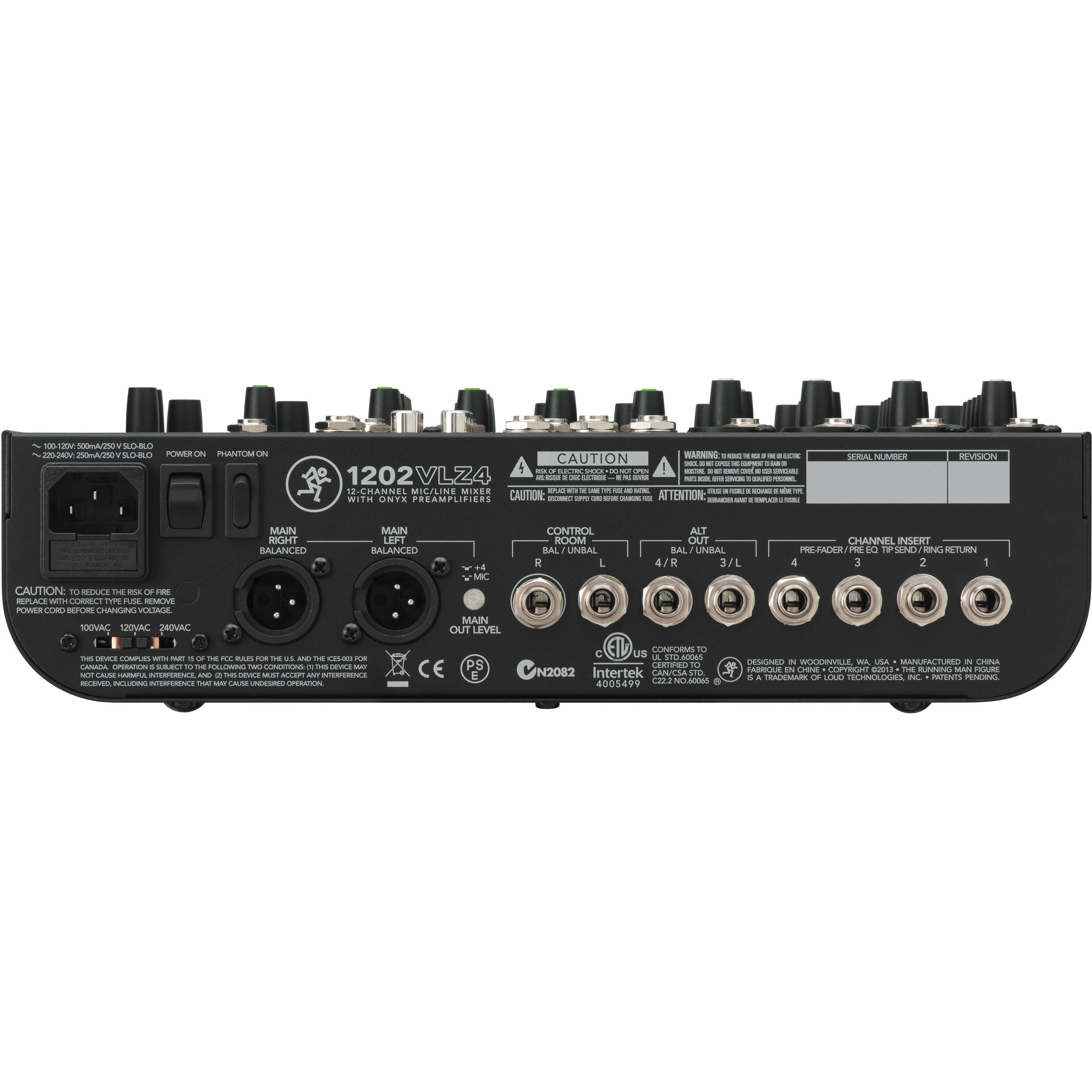 Mackie 12vlz4 12 Channel Compact Mixer 12 Vlz4 B H Photo