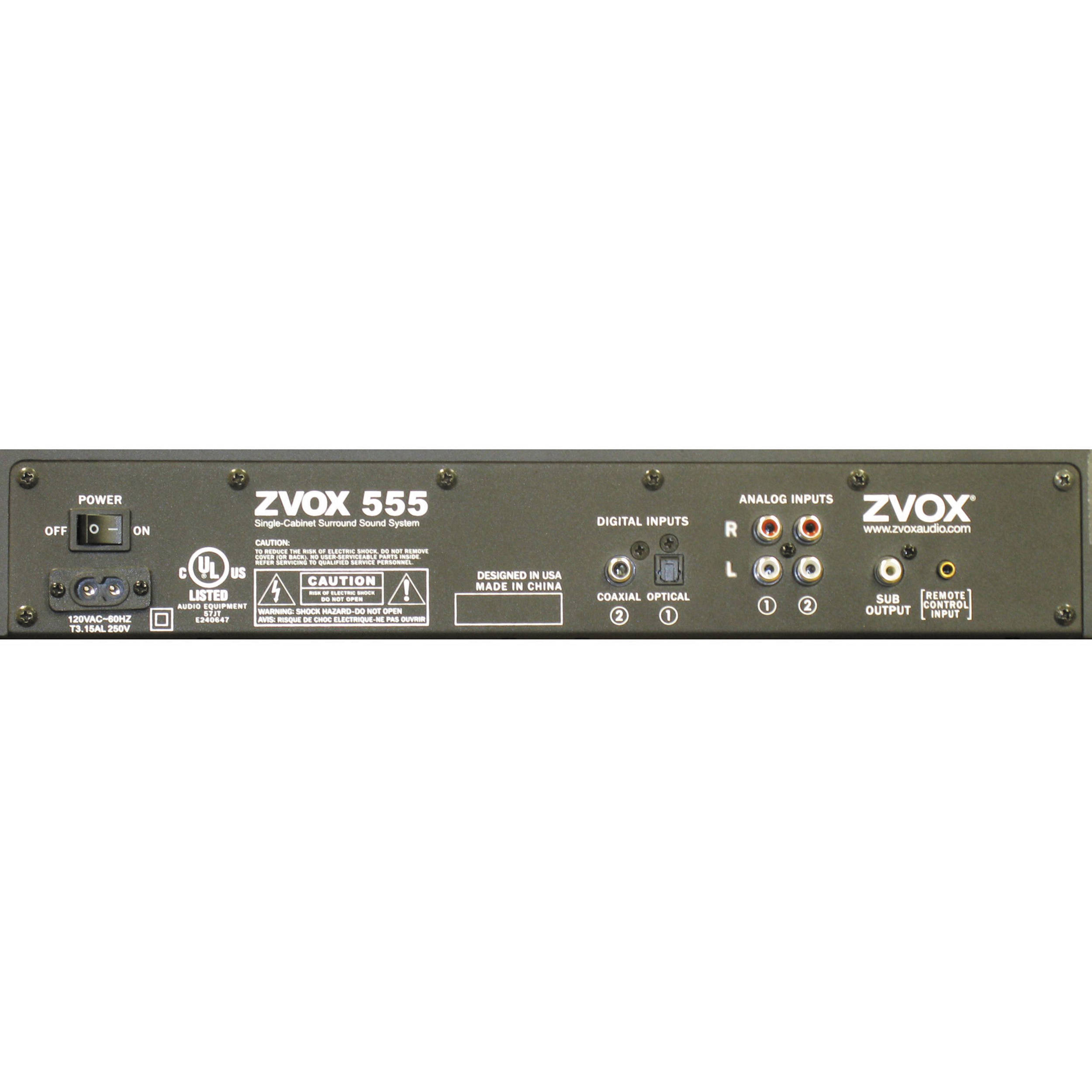zvox soundbase 555