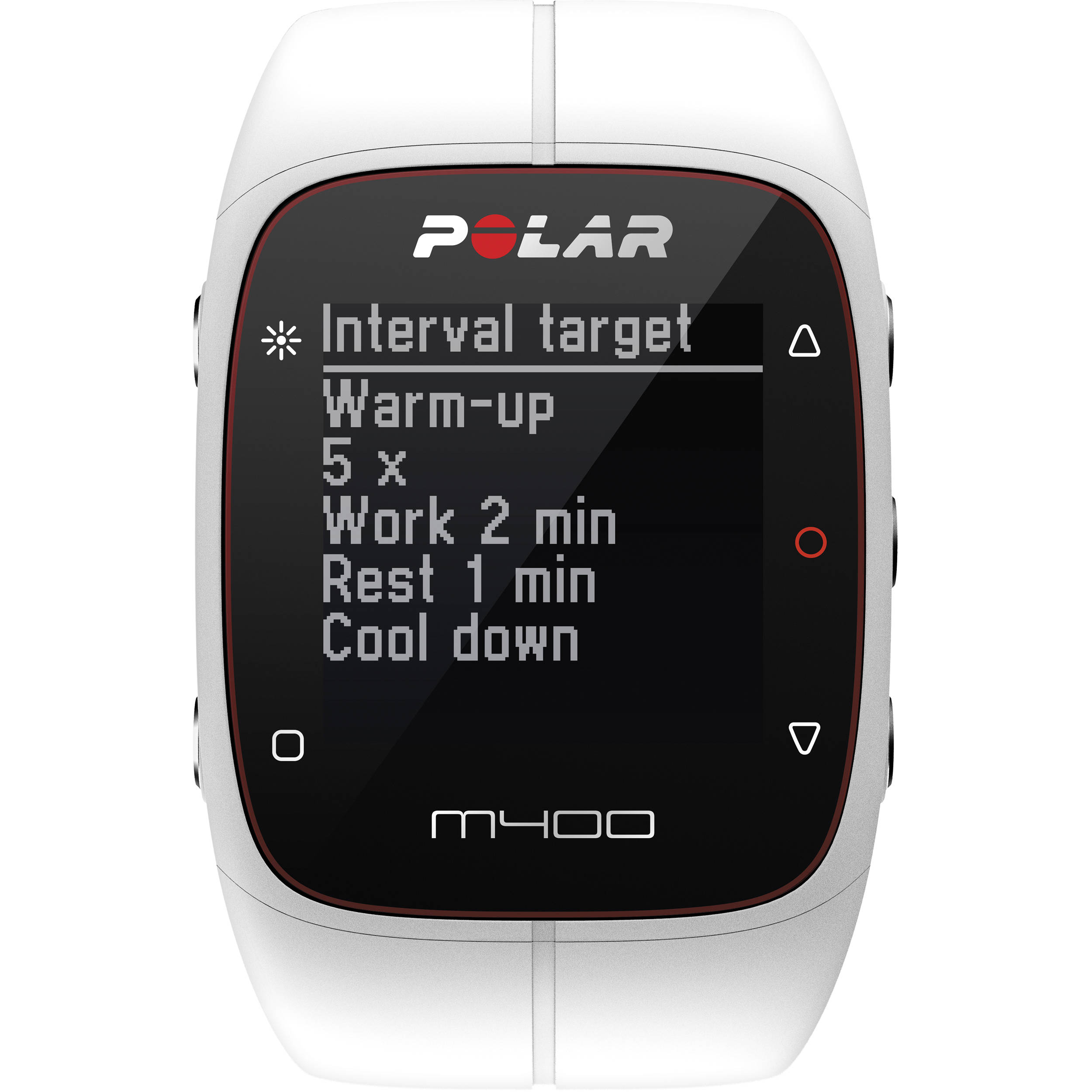 polar m400 interval timer