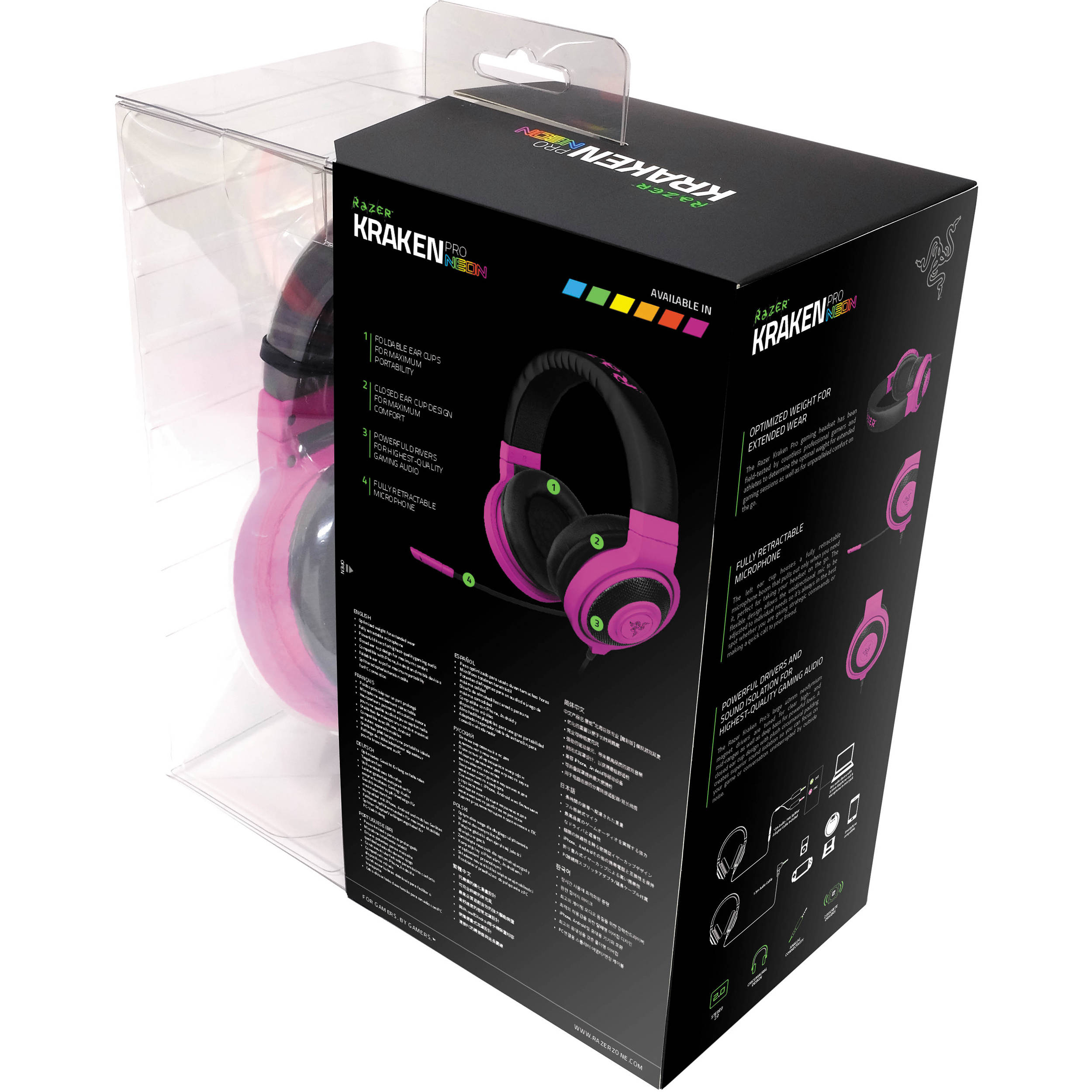 razer kraken pro neon purple