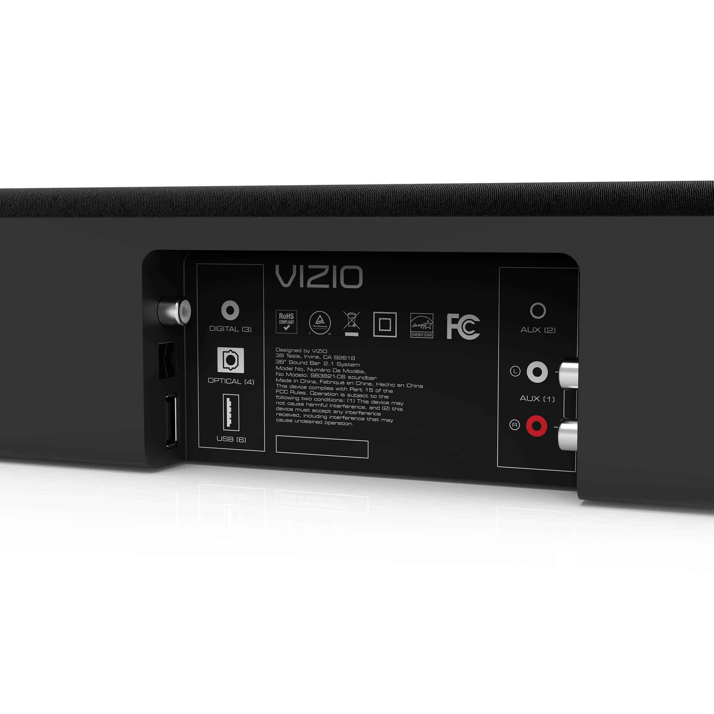vizio 2.1 sound bar watts