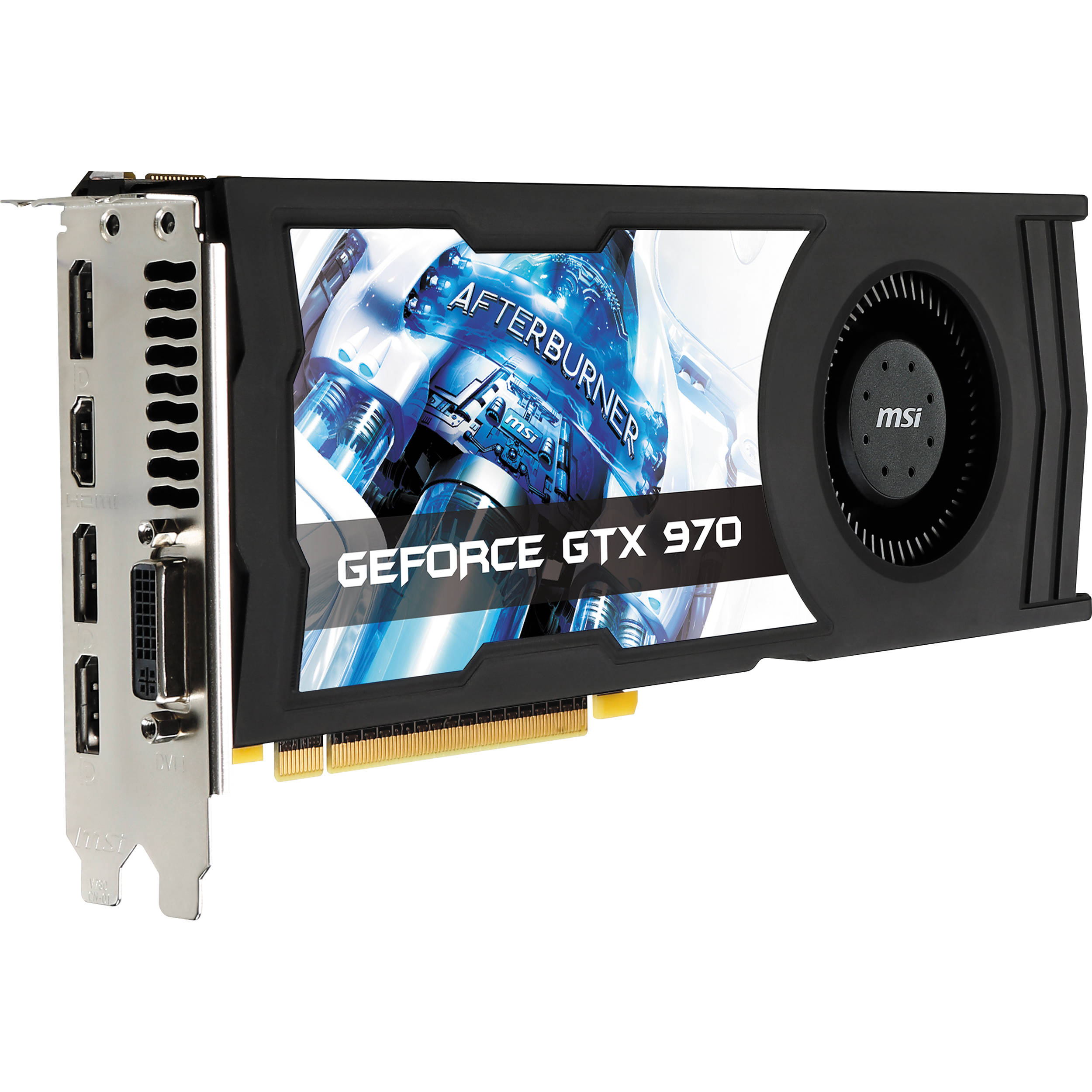 Msi Geforce Gtx 970 Overclocked Graphics Card Gtx9704gd5oc B H