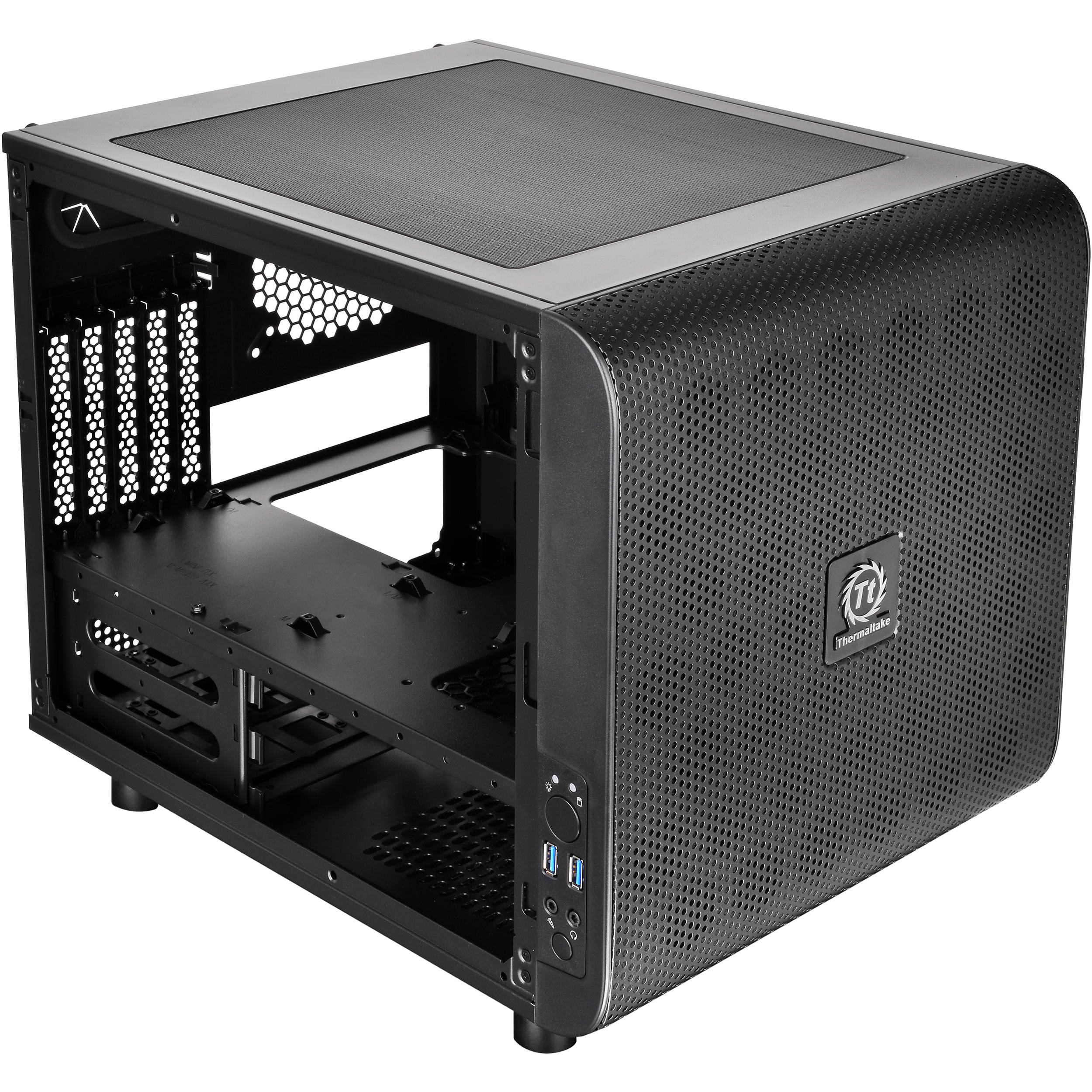 Thermaltake Core V21 Micro Chassis Black Ca 1d5 00s1wn 00 B H