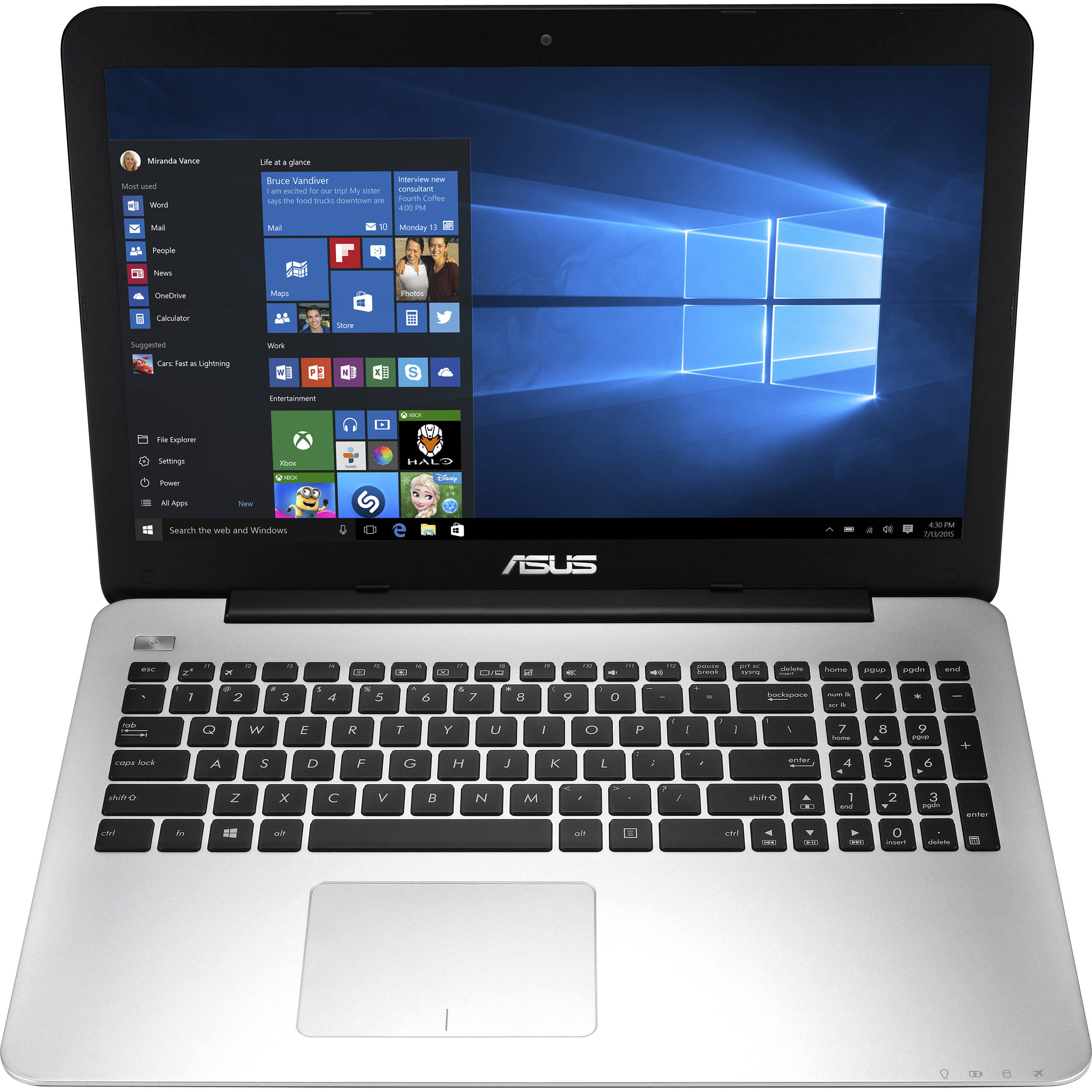 Asus 15 6 F555ua Eh71 Laptop F555ua Eh71 B H Photo Video