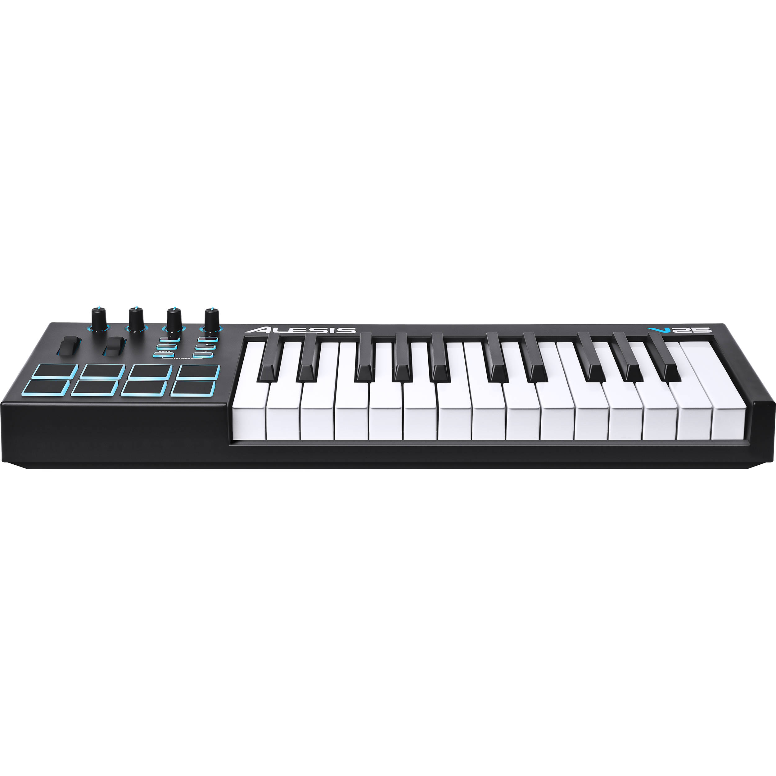 ALESIS V25 USB MIDI KEYBOARD MASTER KEYBOARD CONTROLLER 25 TASTEN 4 REGLER LED