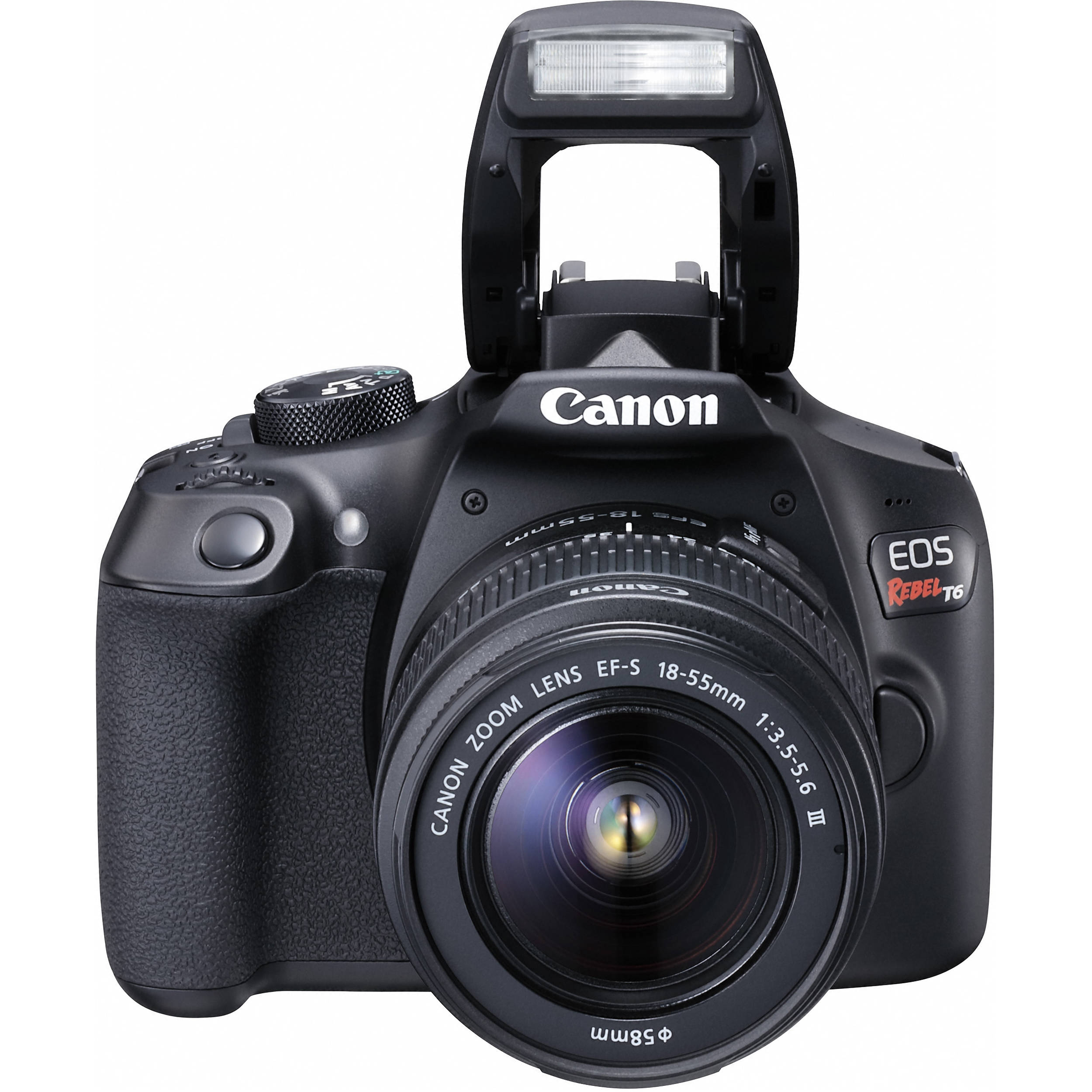 Canon Eos Rebel T6 Dslr Camera With 18 55mm And 75 300mm