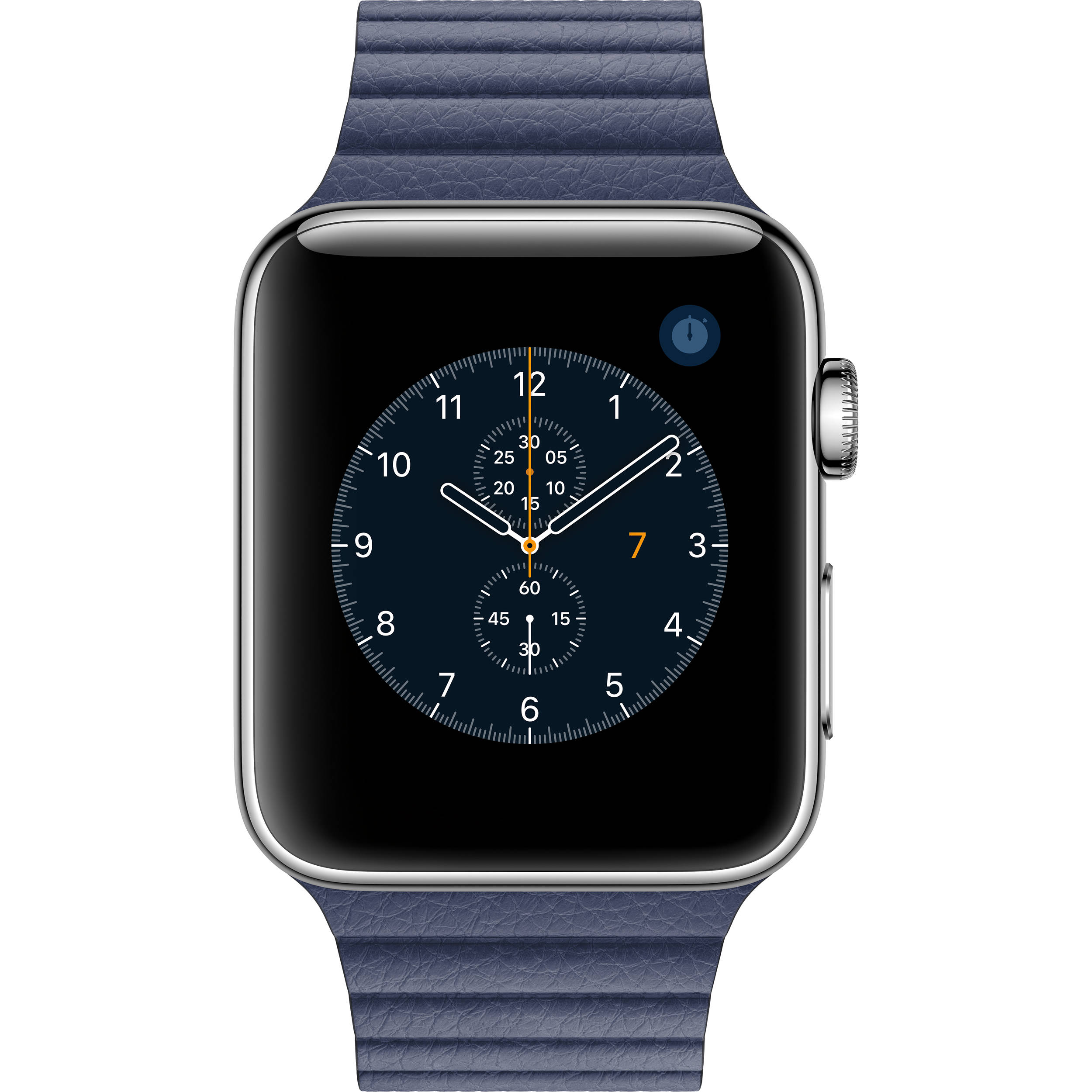 apple watch leather loop midnight blue