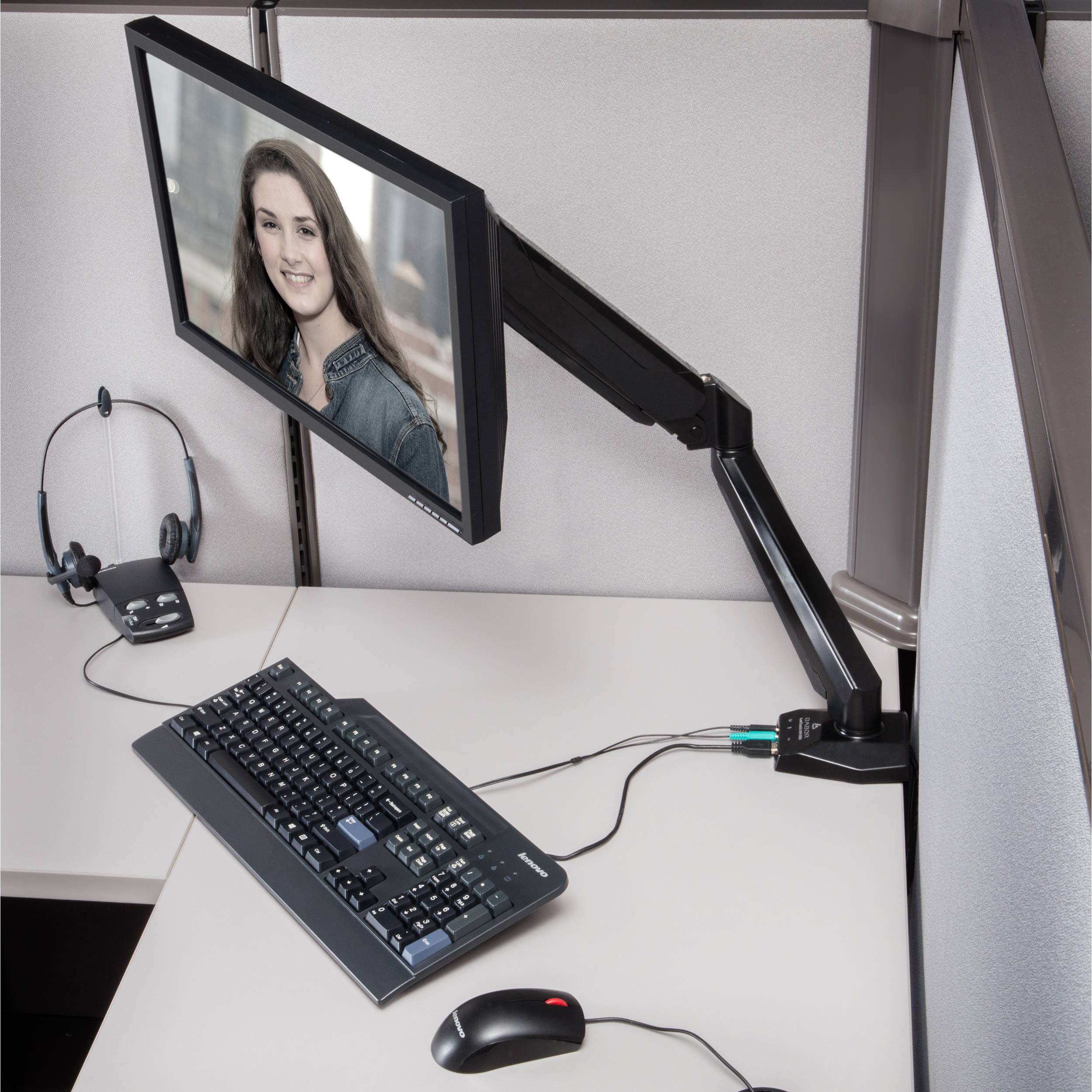 Gabor Levitouch Single Arm Monitor Desktop Mount