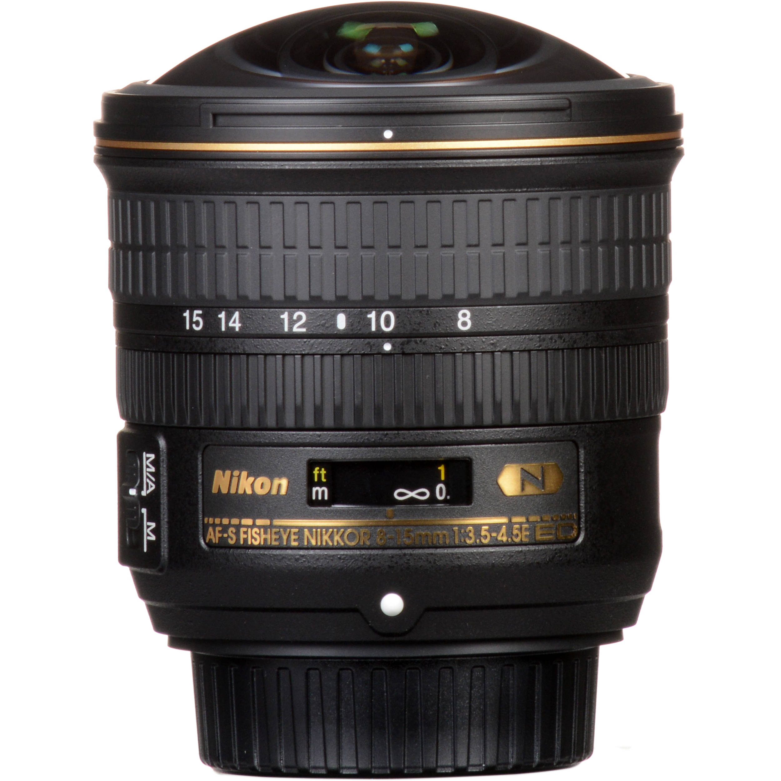 Nikon Af S Fisheye Nikkor 8 15mm F 3 5 4 5e Ed Lens 066 B H