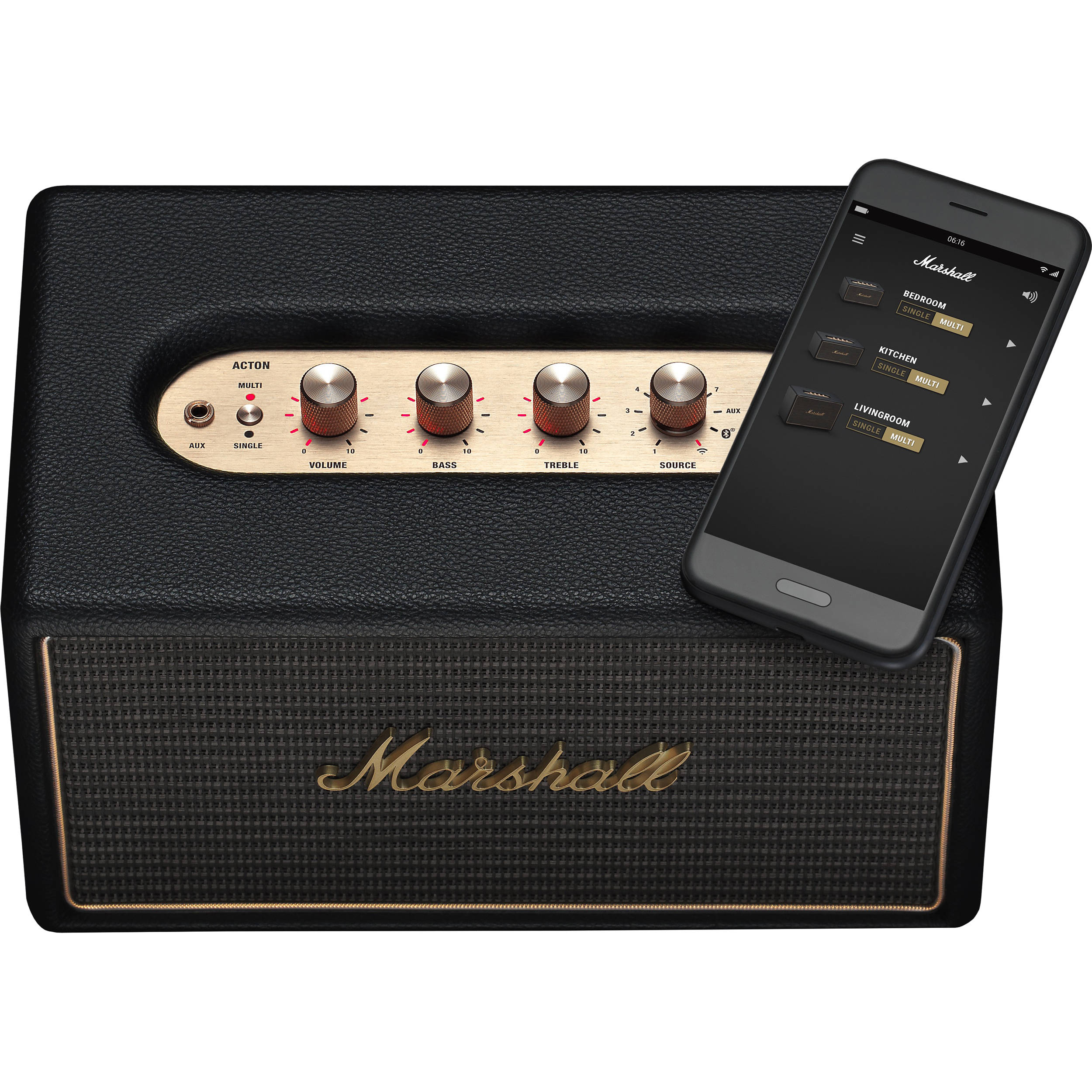 marshall acton 50w wireless bluetooth home speaker