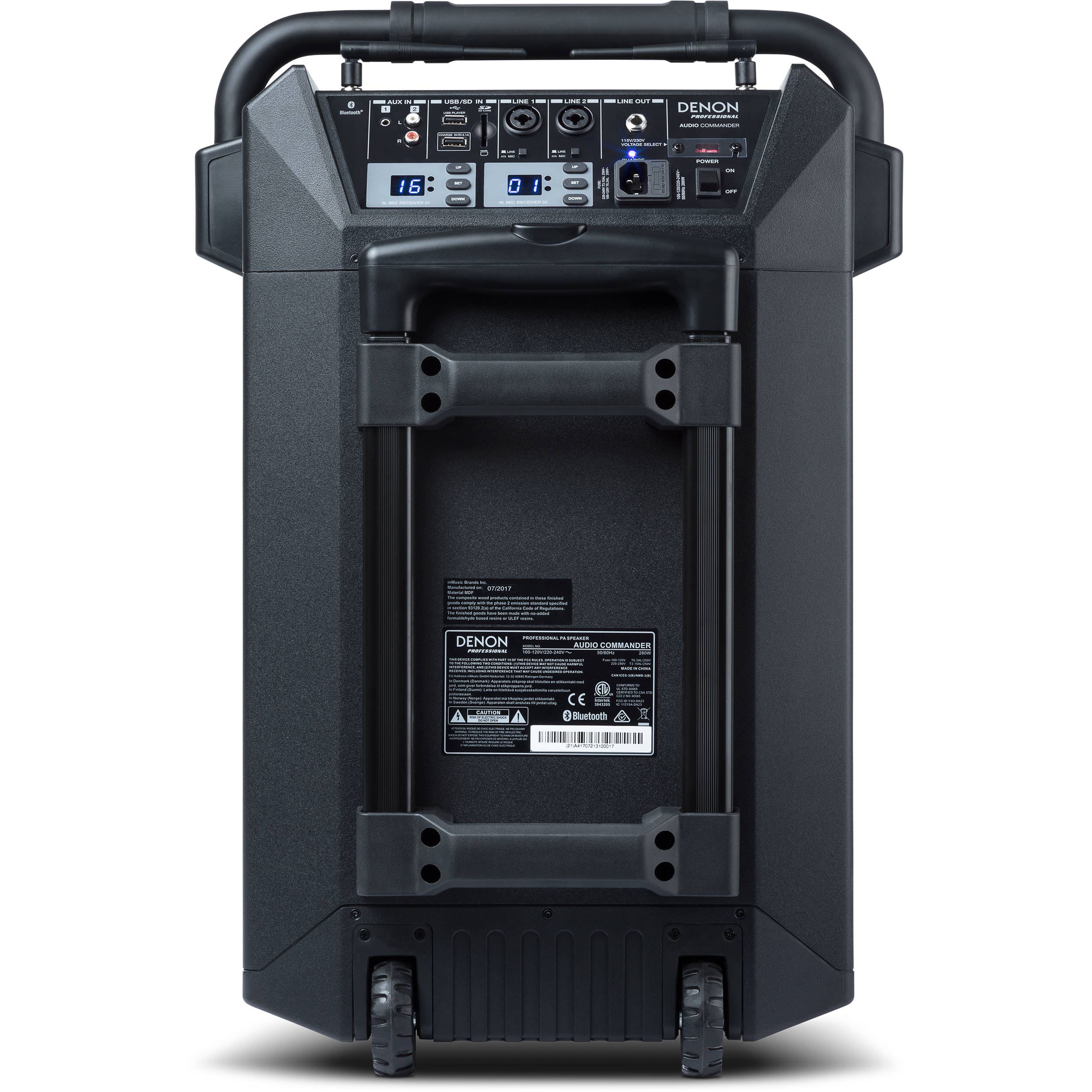 denon audio commander professional portable pa system