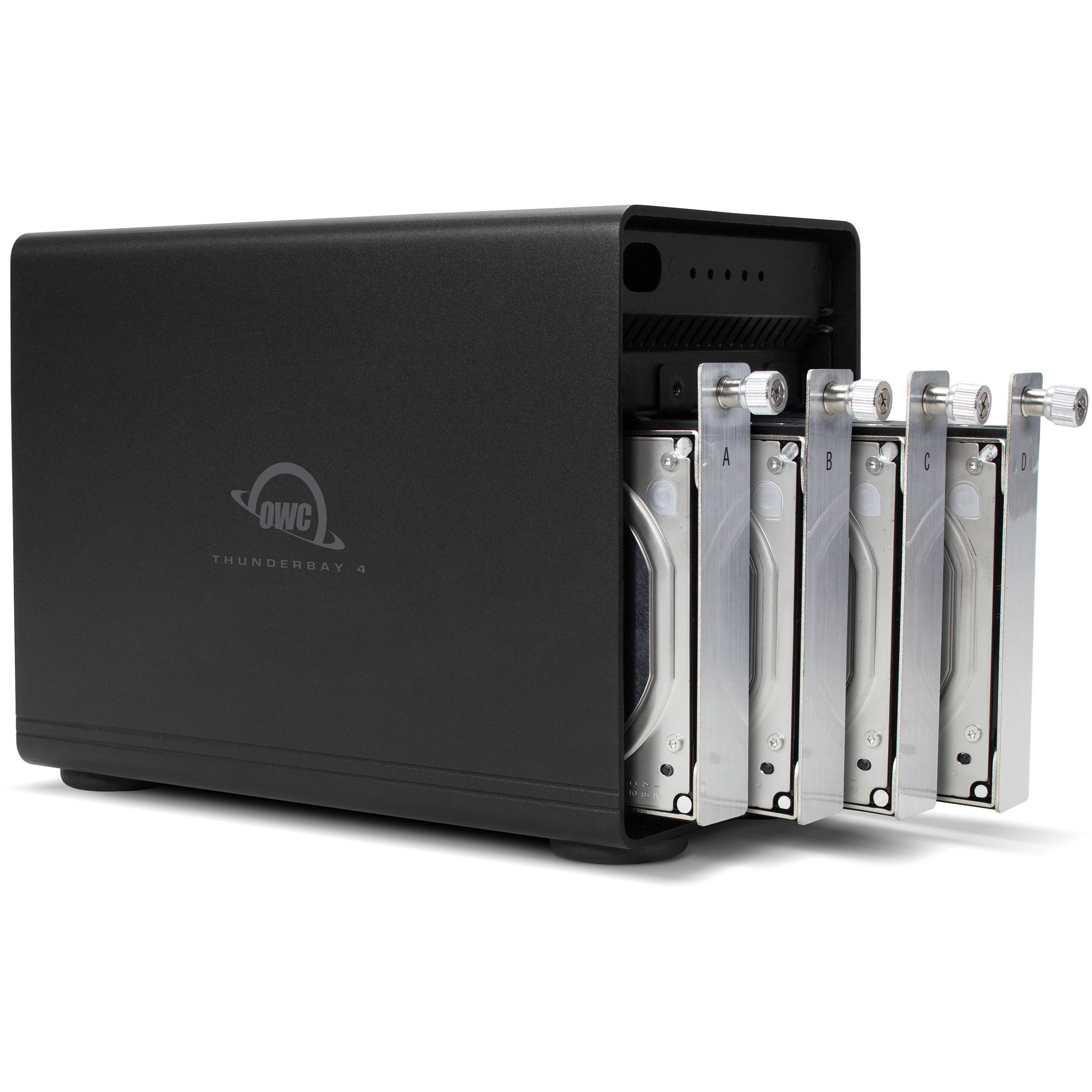 4-Drive HDD Storage Solution with Dual Thunderbolt 3 Ports JBOD OWC 40TB ThunderBay 4 RAID Ready