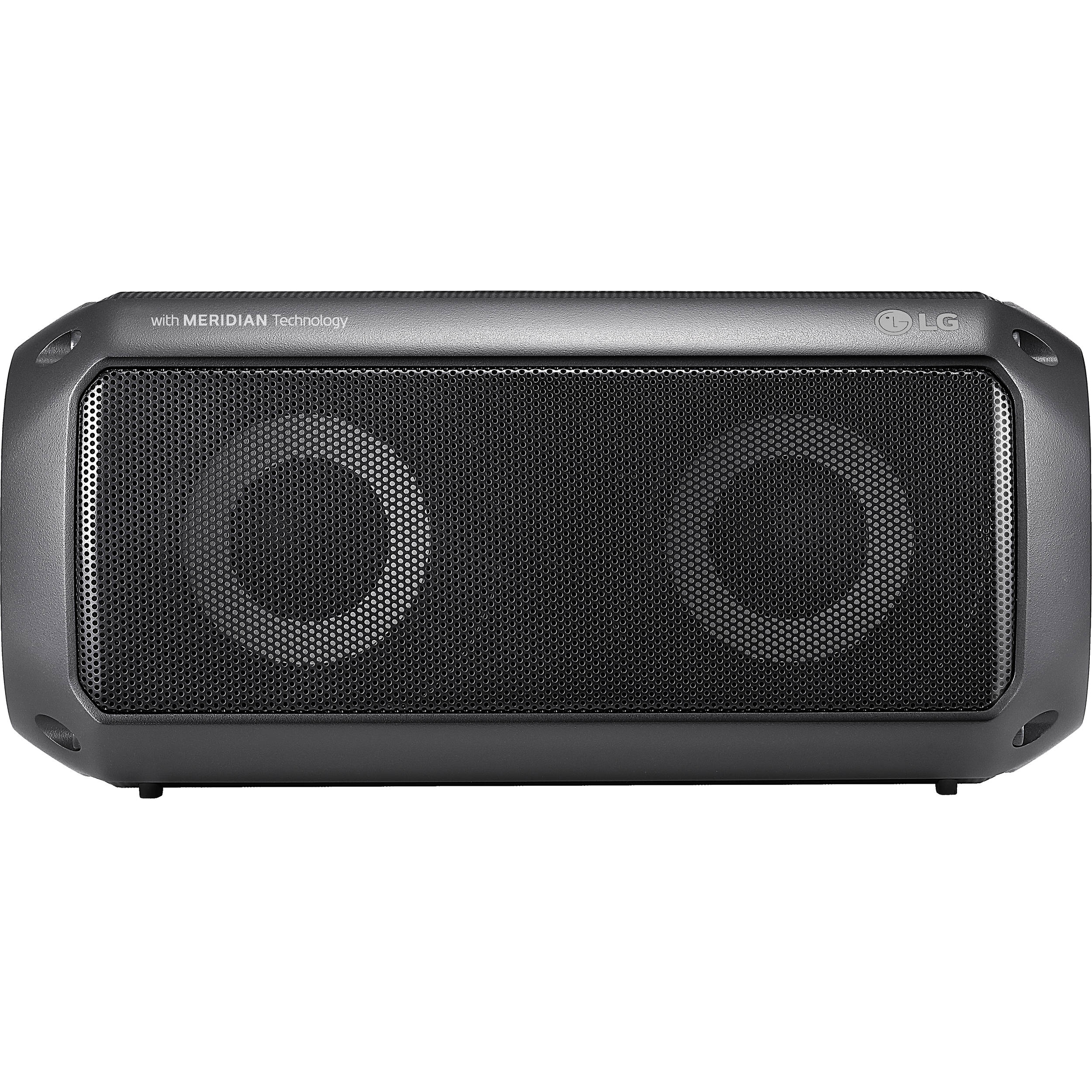 lg pk3 portable bluetooth speaker with meridian technology