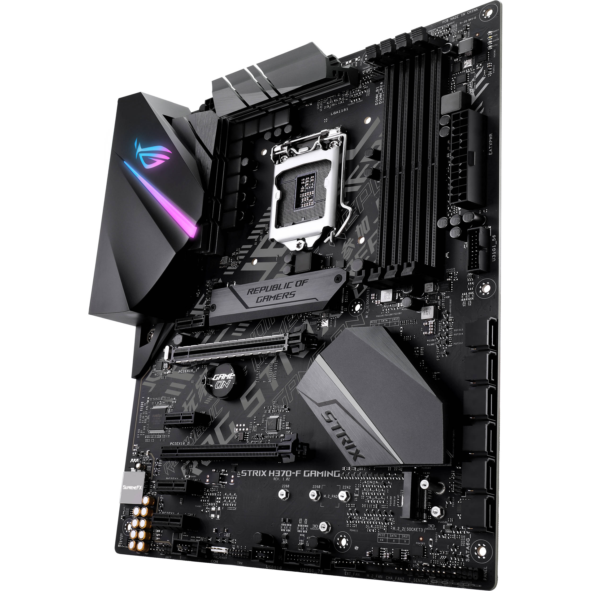 Asus Republic Of Gamers Strix H370 F Rog Strix H370 F Gaming B H