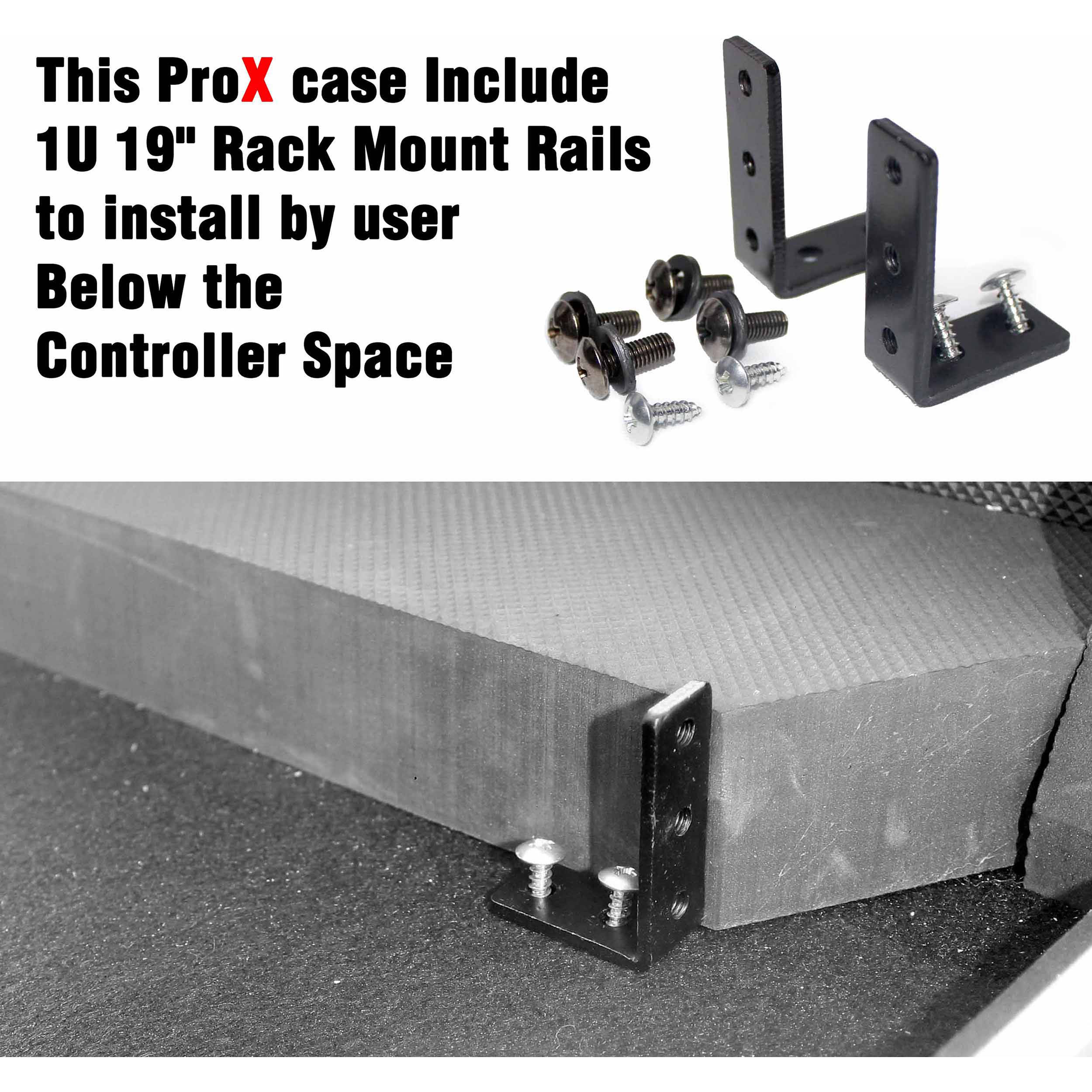 ProX XS-DDJ1000WLT Flight Case+Wheels+Sliding Laptop Shelf For Pioneer DDJ-1000