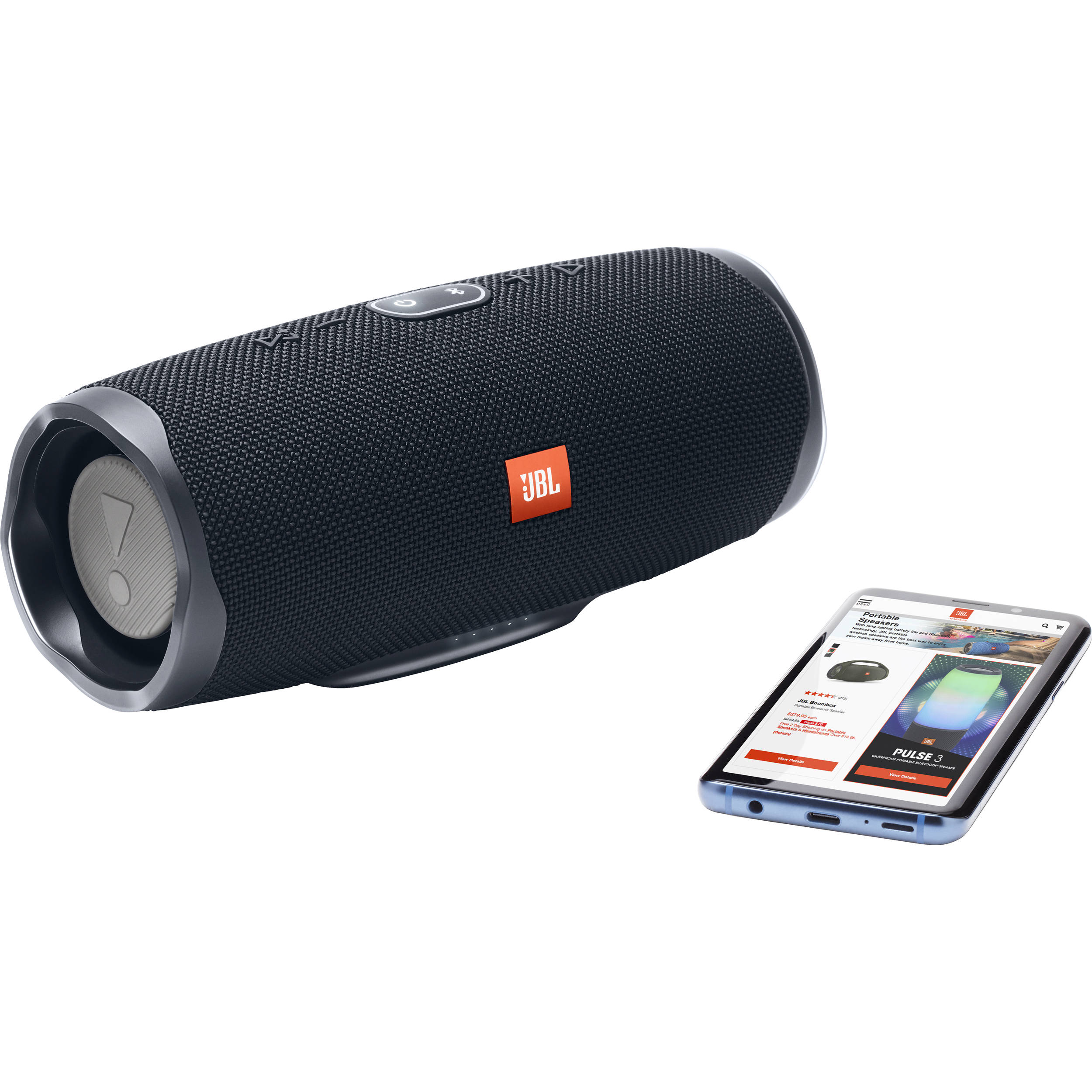 Jbl Charge 4 Portable Bluetooth Speaker Blue Jblcharge4bluam