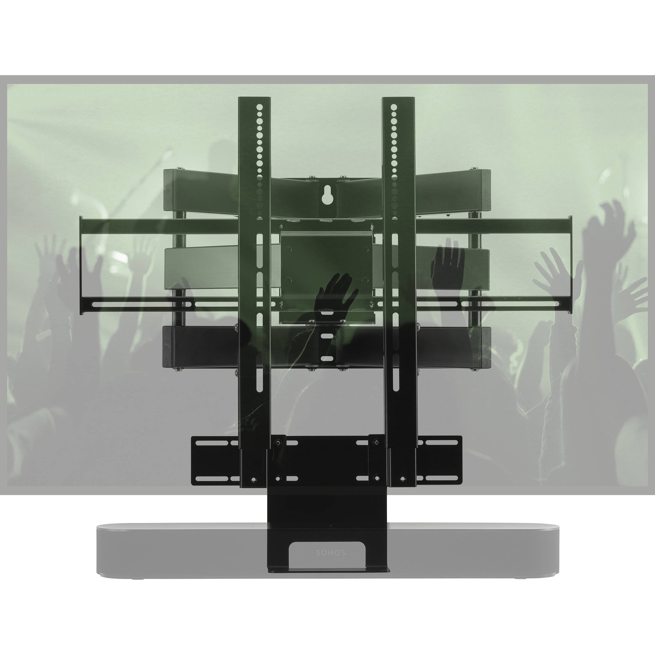 flexson cantilever mount for tv and sonos beam