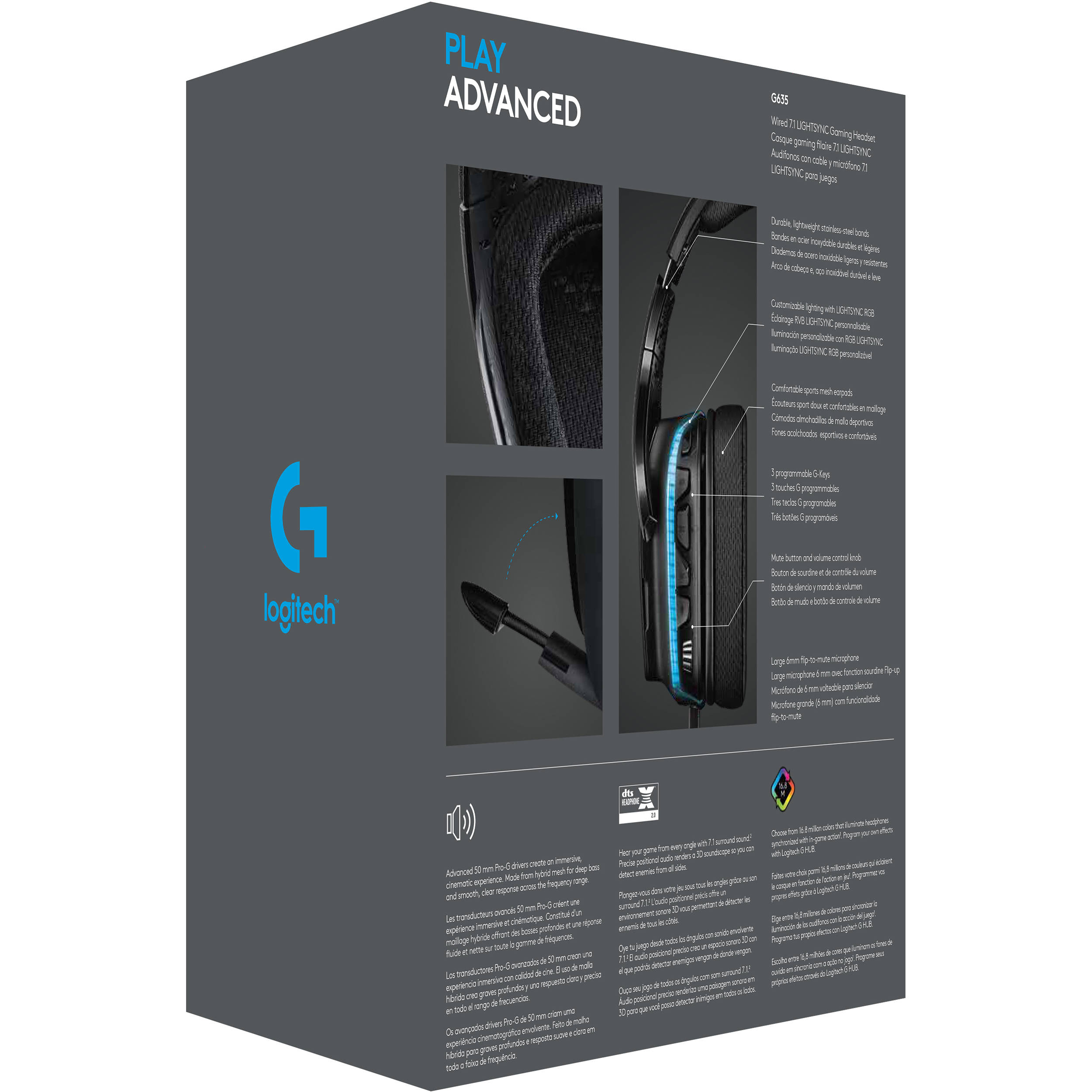 casque gaming g635 7.1 lightsync