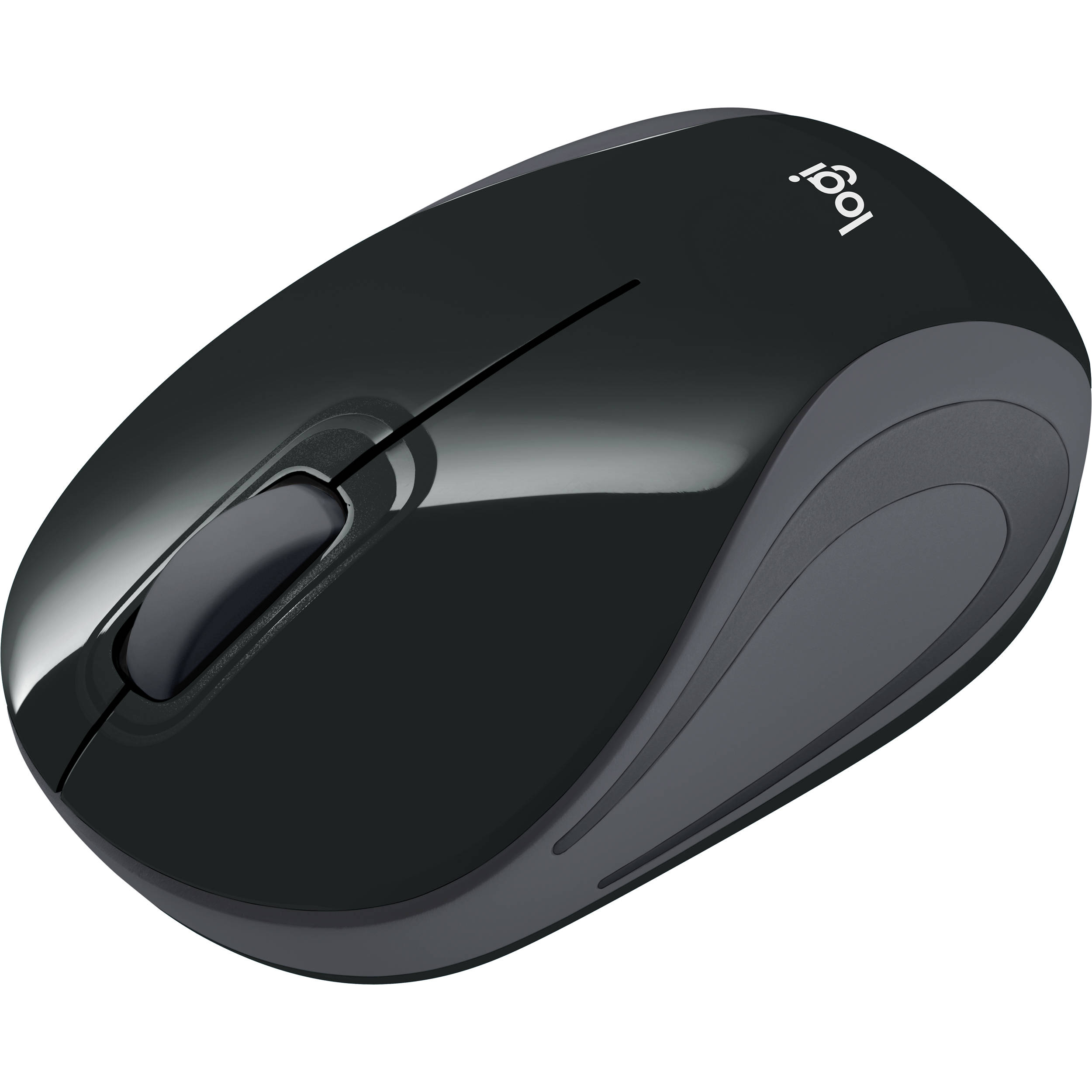 Black Mac and Linux Logitech M187 Wireless Mini Mouse for Windows
