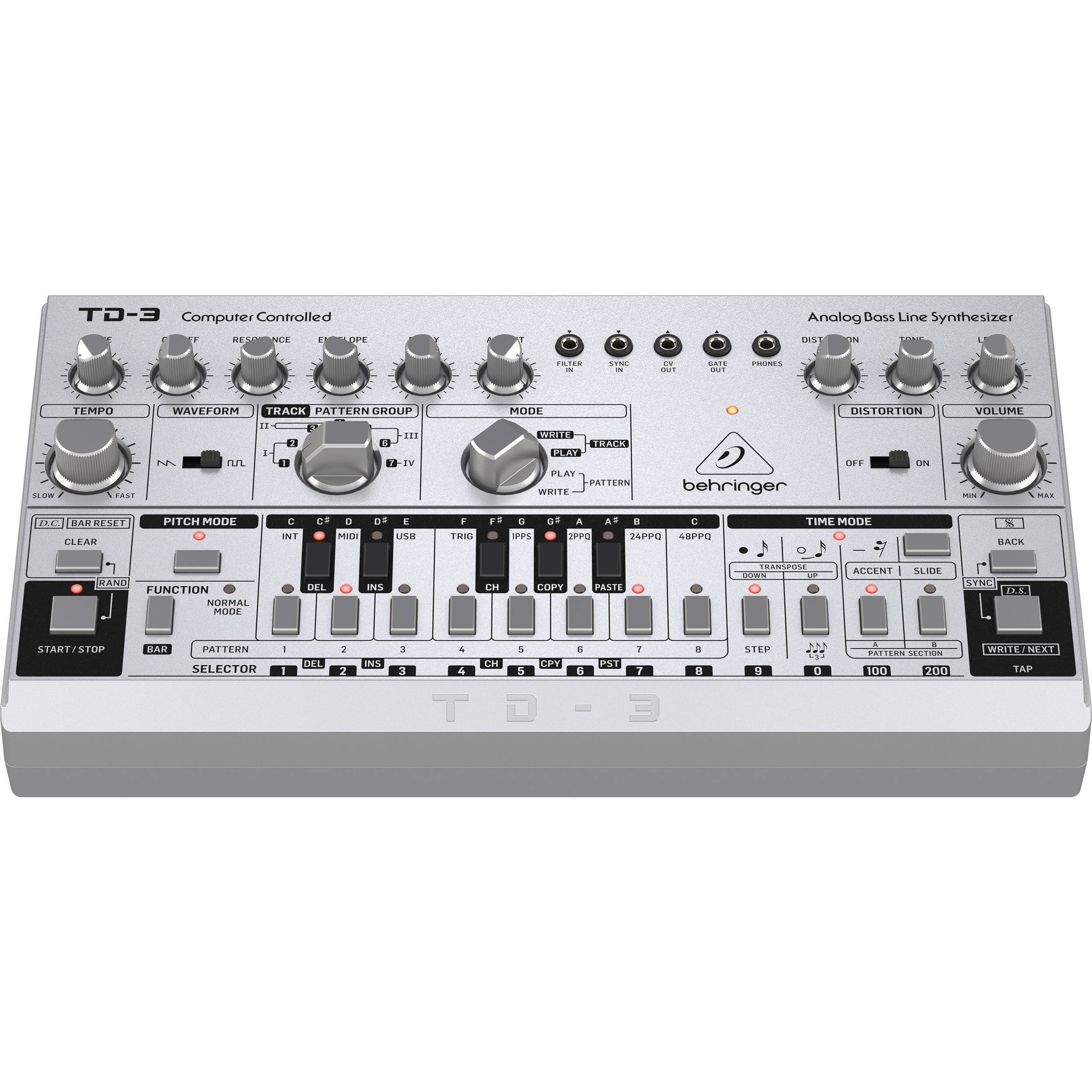Behringer TD-3-SR Bass Line Synthesizer Analog Synthesizer Sequencer VCO VCF VCA