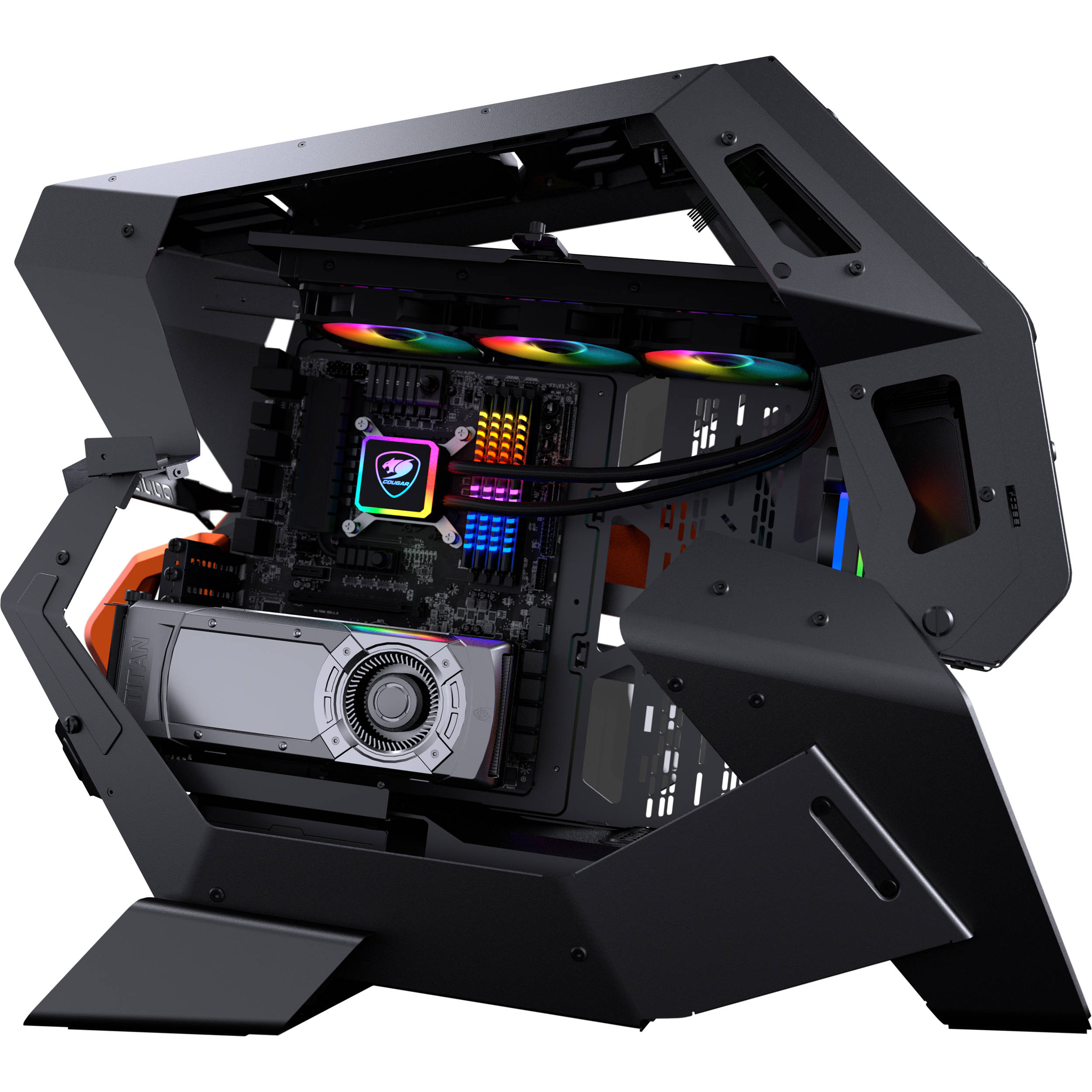 Cougar conquer 2. Cougar Conquer корпус RGB. Cougar Conquer Case. Корпус cougar 2.