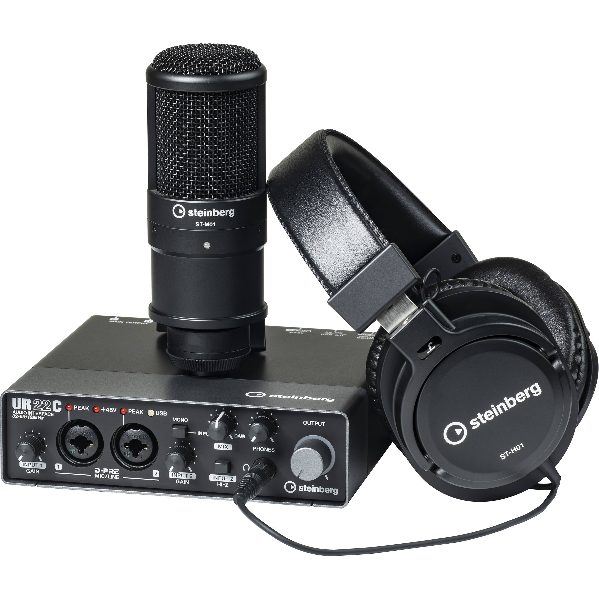 NEW Steinberg UR22C Recording Pack Inc Microphone & Headphones