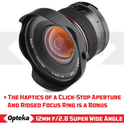 Opteka 12mm f/2.8 Lens for Canon EF-M