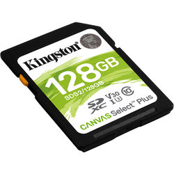 Kingston 128GB Canvas Select Plus UHS-I SDXC Memory Card