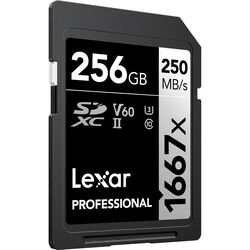 Lexar 256GB Professional 1667x UHS-II SDXC Memory Card (2-Pack)