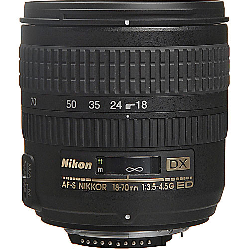 Nikon Zoom Super Wide Angle AF 18-70mm f/3.5-4.5G ED-IF AF-S DX Zoom-Nikkor  Autofocus Lens for Digital Cameras