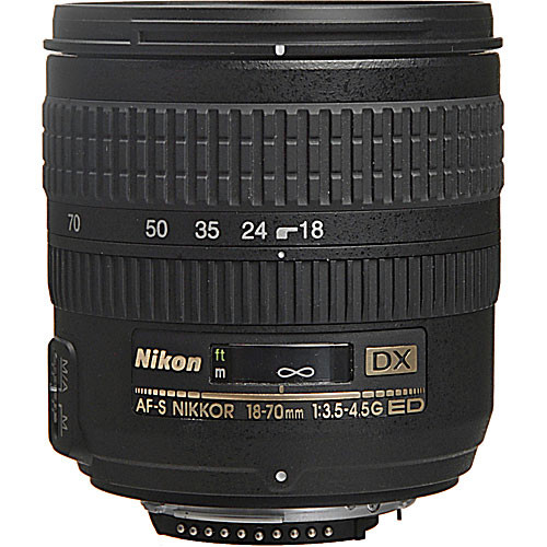 Nikon 18-70mm f/3.5-4.5 G-AFS ED-IF DX Autofocus Lens 2149 Bu0026H