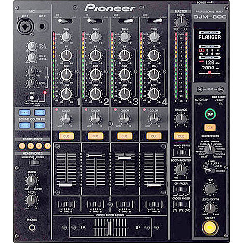 Pioneer DJM800 - Four Channel Professional DJ Mixer