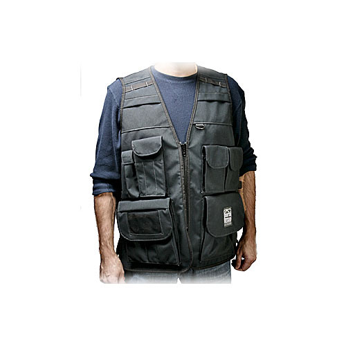 PortaBrace VV-XLBLH Video Vest with Hood - Extra Large (Black)