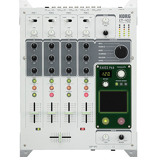 Korg KM402 - Two-Channel DJ Mixer with KAOSS Effect and EQ KM402