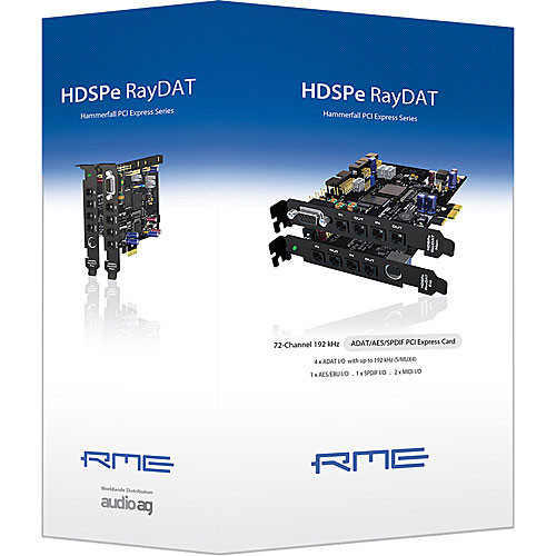 RME HDSPe RayDAT - 36 Channel Digital Audio & MIDI PCI Express Card System