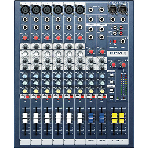 Soundcraft EPM 6 - 6 Mono + 2 Stereo Audio Console