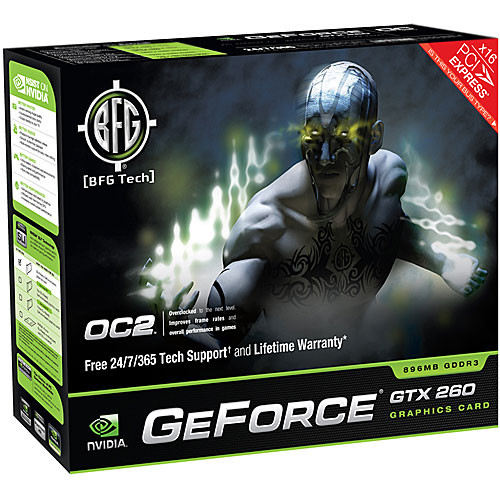 BFG Tech nVIDIA GeForce GTX 260 H2OC PCI Express BFGE260896H20CW