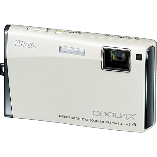 Nikon Coolpix S60 Digital Camera (Arctic White) 26130 B&H Photo