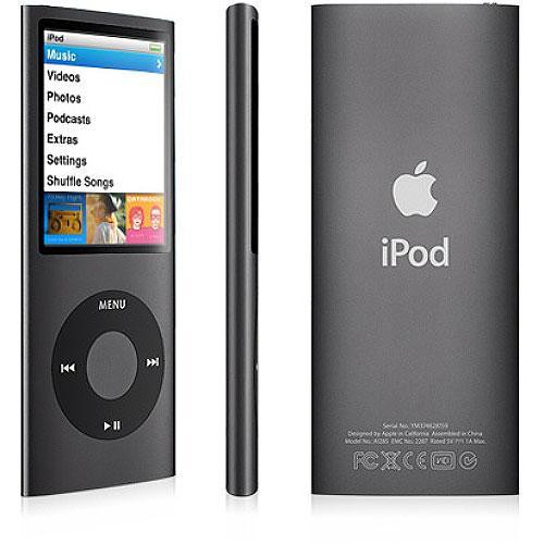 iPod nano 4th Gen 8 GB, 16 GB* Specs (iPod nano 4th Gen, A1285