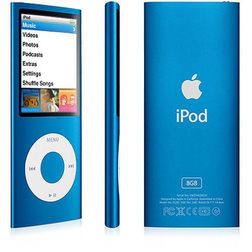 Apple iPod nano 4th Gen 8GB (Blue) MB732LL/A B&H Photo Video