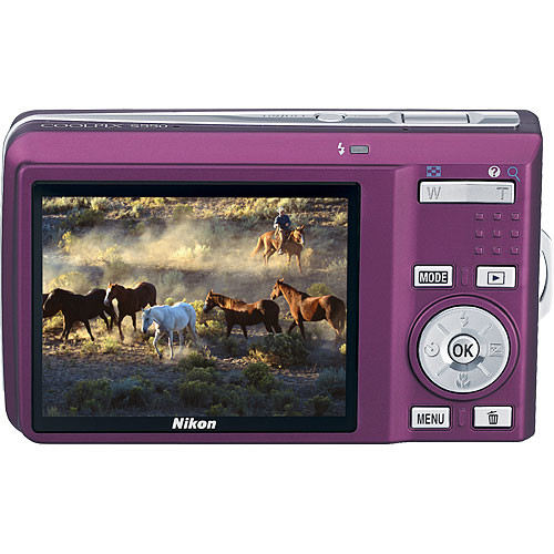 Nikon Coolpix S550 Digital Camera (Plum) 26110 B&H Photo Video