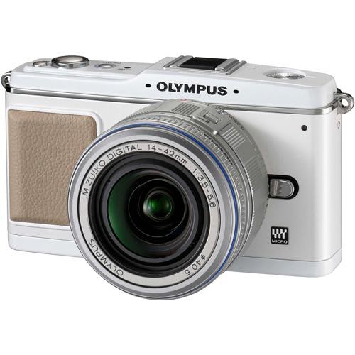 Olympus E-P1 Pen Digital Camera (White) w/ 14-42mm M.Zuiko